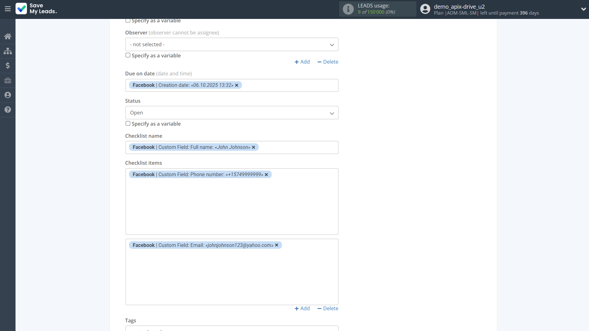 How to Connect Facebook with MeisterTask | Assigning fields How to Connect Facebook with MeisterTask | Assigning fields