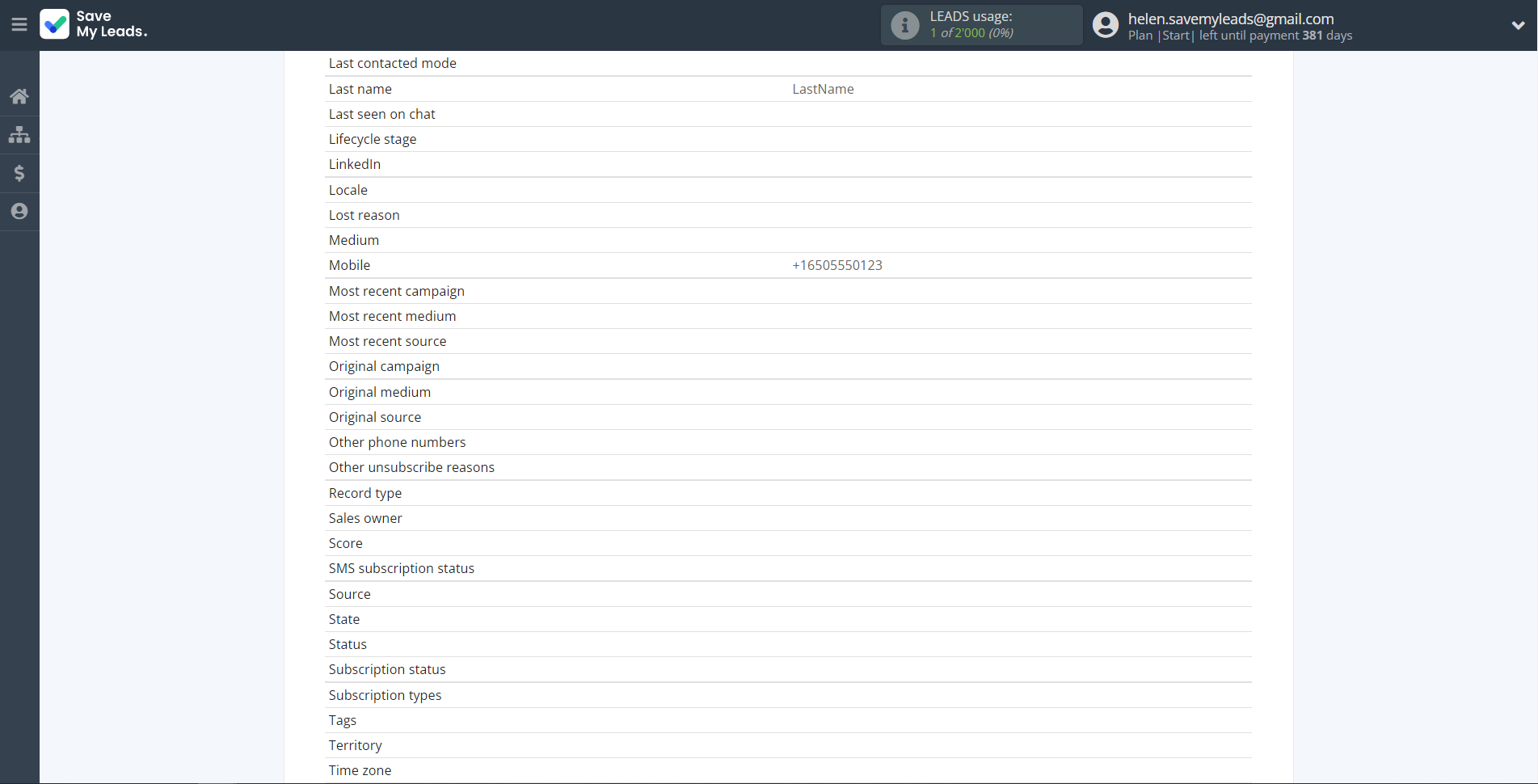 How to Connect Google Lead Form with Freshworks Create Contacts | Test data