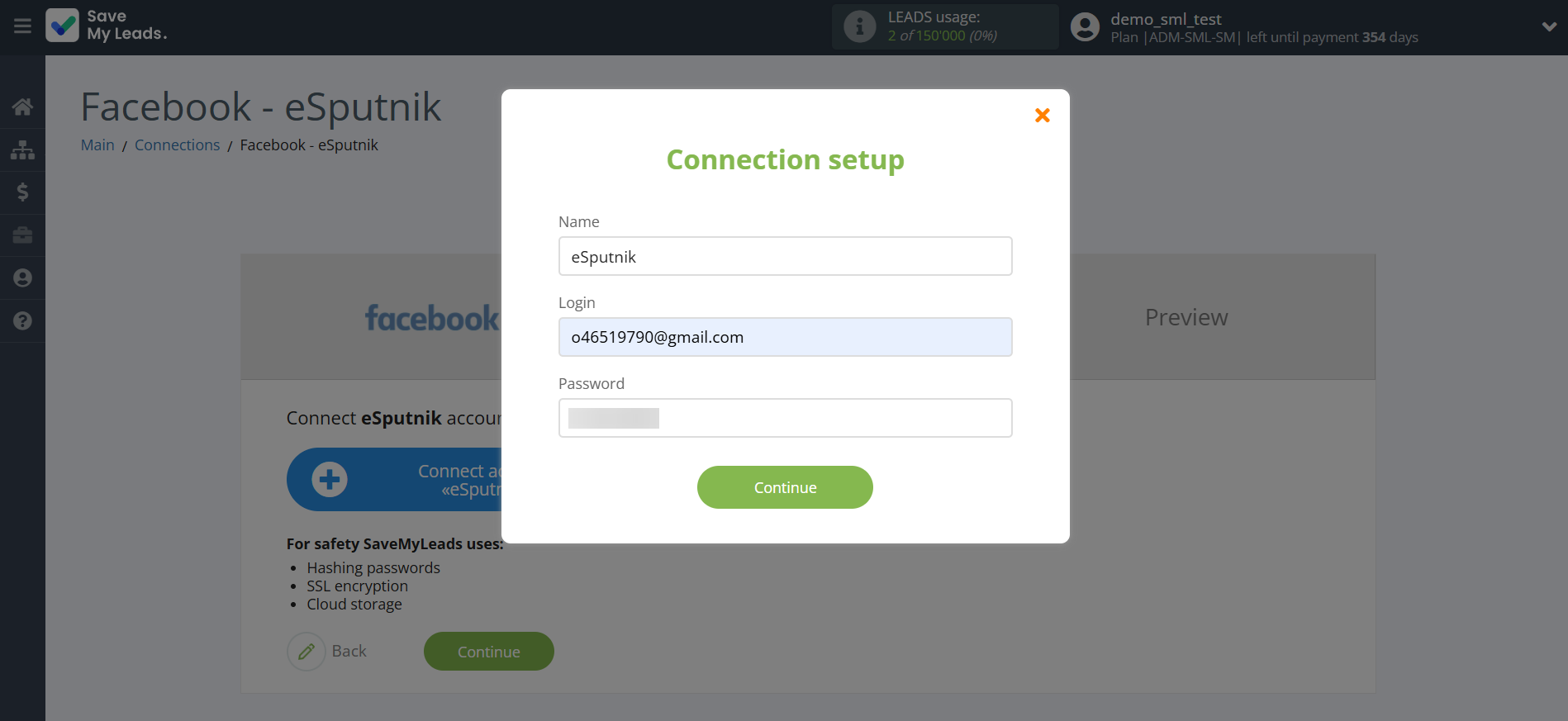 How to Connect Facebook with eSputnik Add Contacts | Data Destination account connection How to Connect Facebook with eSputnik Add Contacts | Data Destination account connection