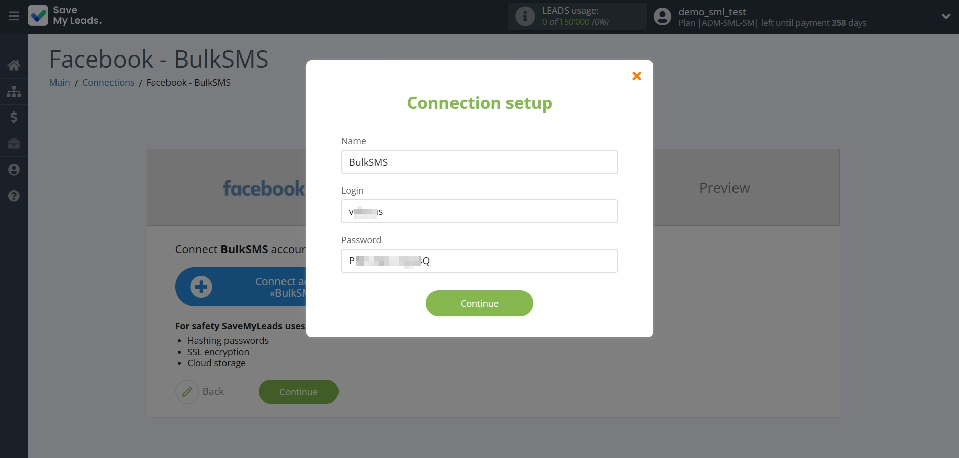 How to Connect Facebook  with BulkSMS | Data Destination account connection