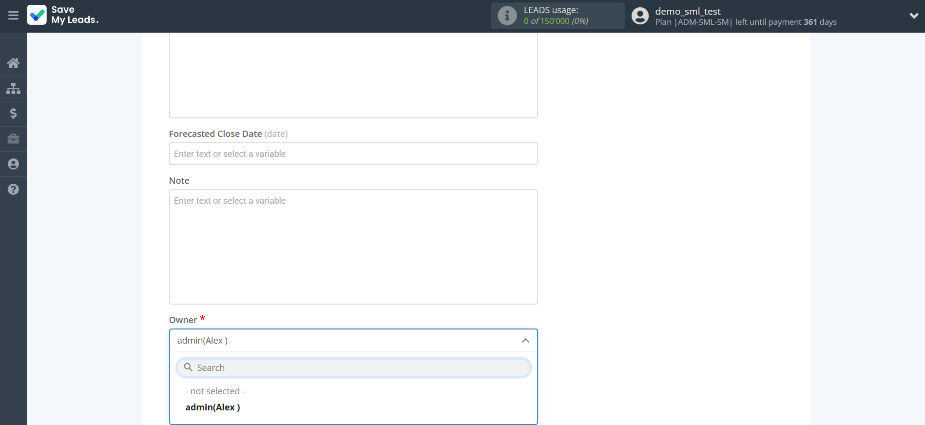 How to Connect Facebook with ActiveCampaign Create Deal | Assigning fields