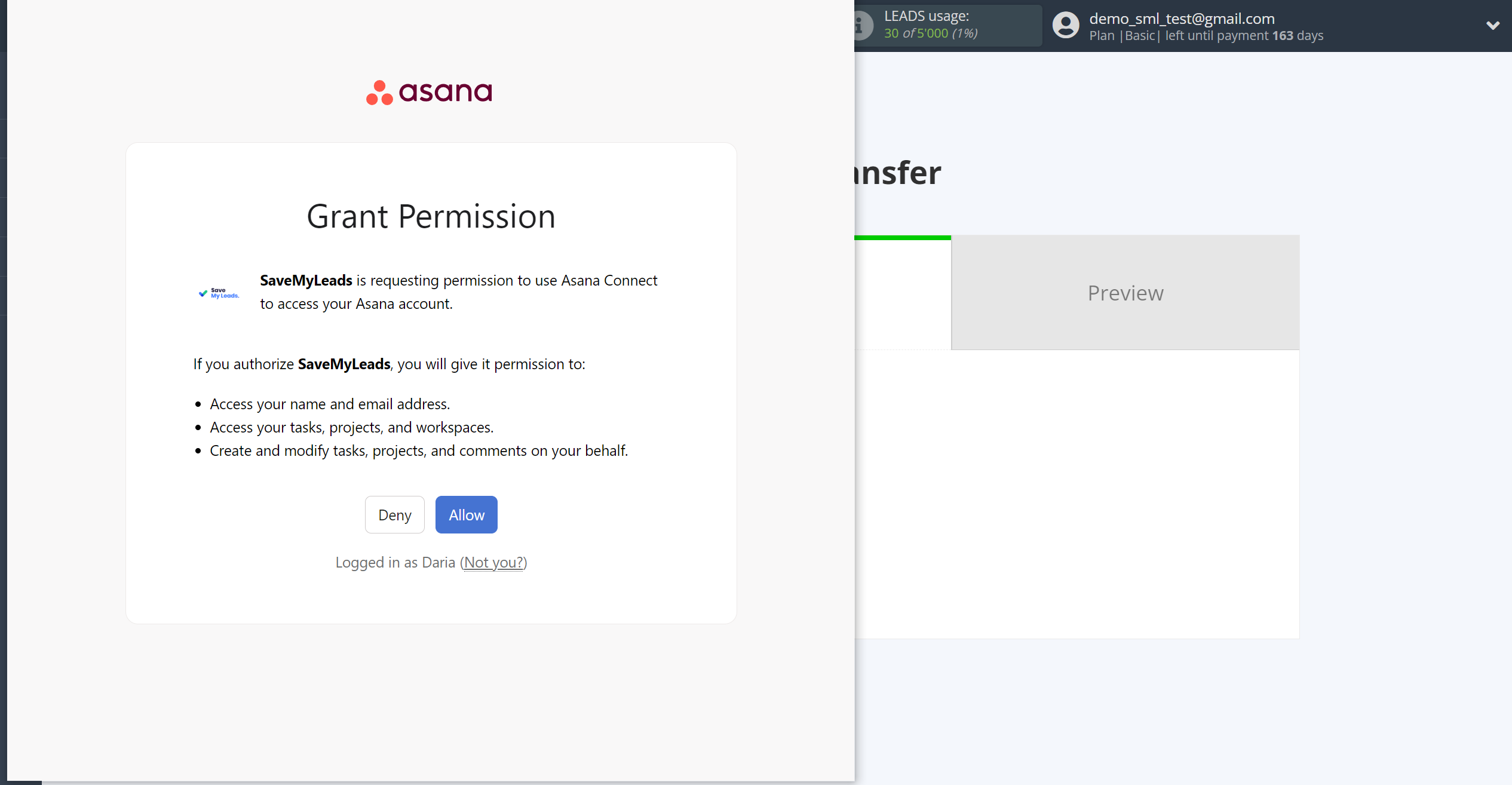 How to Connect TikTok with Asana | Data Destination account connection