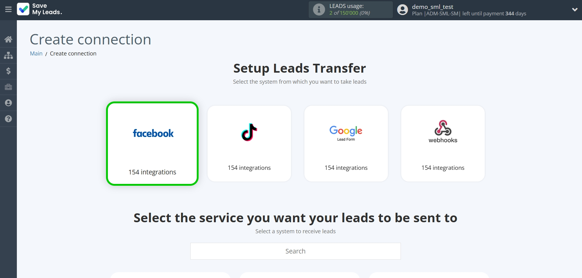 How to Connect Facebook with PostgreSQL | Data Source system selection How to Connect Facebook with PostgreSQL | Data Source system selection