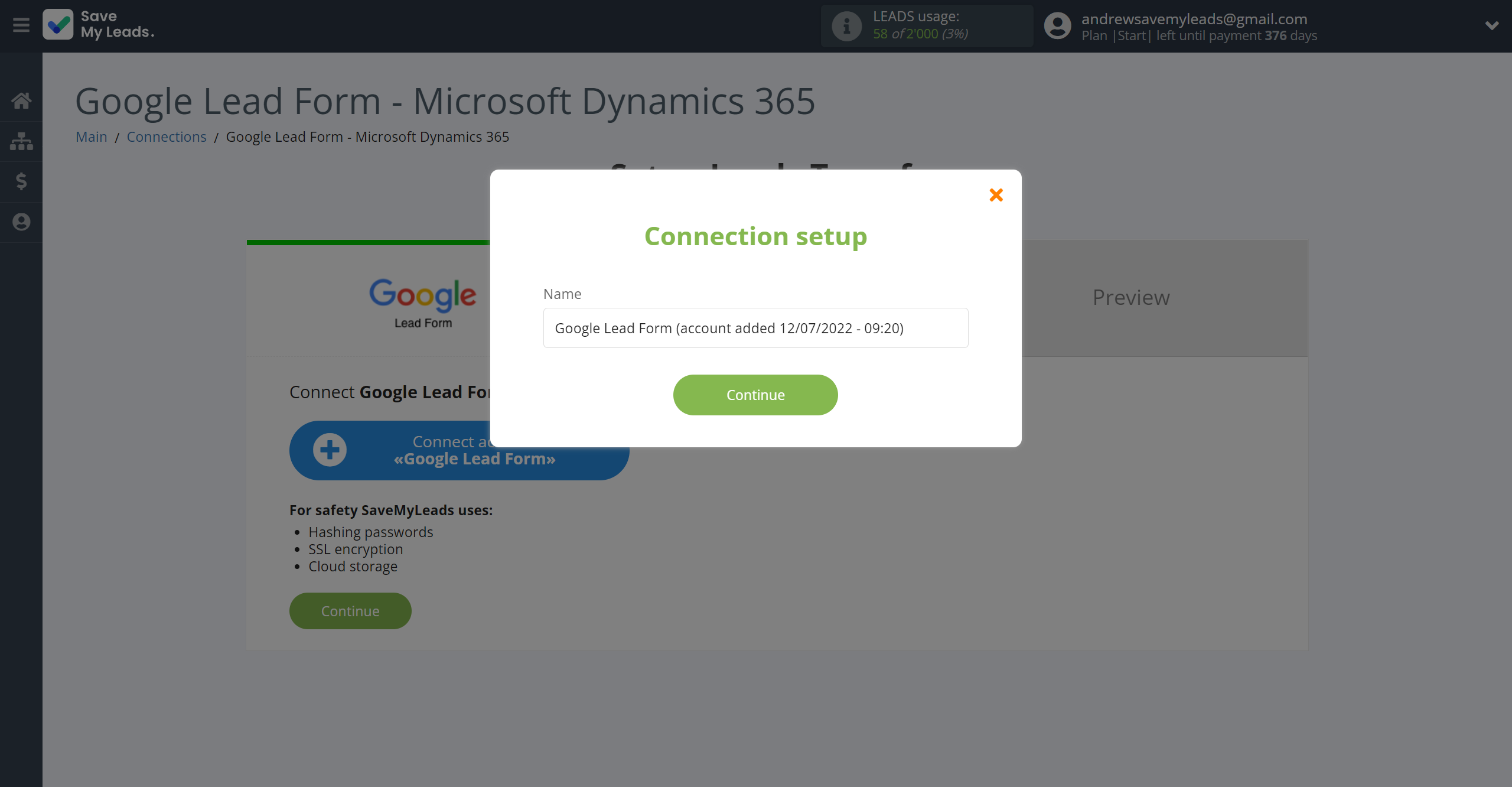 How to Connect Google Lead Form with Microsoft Dynamics 365 Create Contacts | Data Source account connection