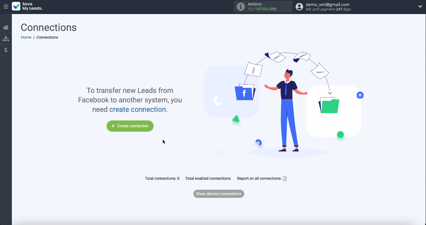 How to Add Ontraport Contacts from New Facebook Leads | Create a new connection