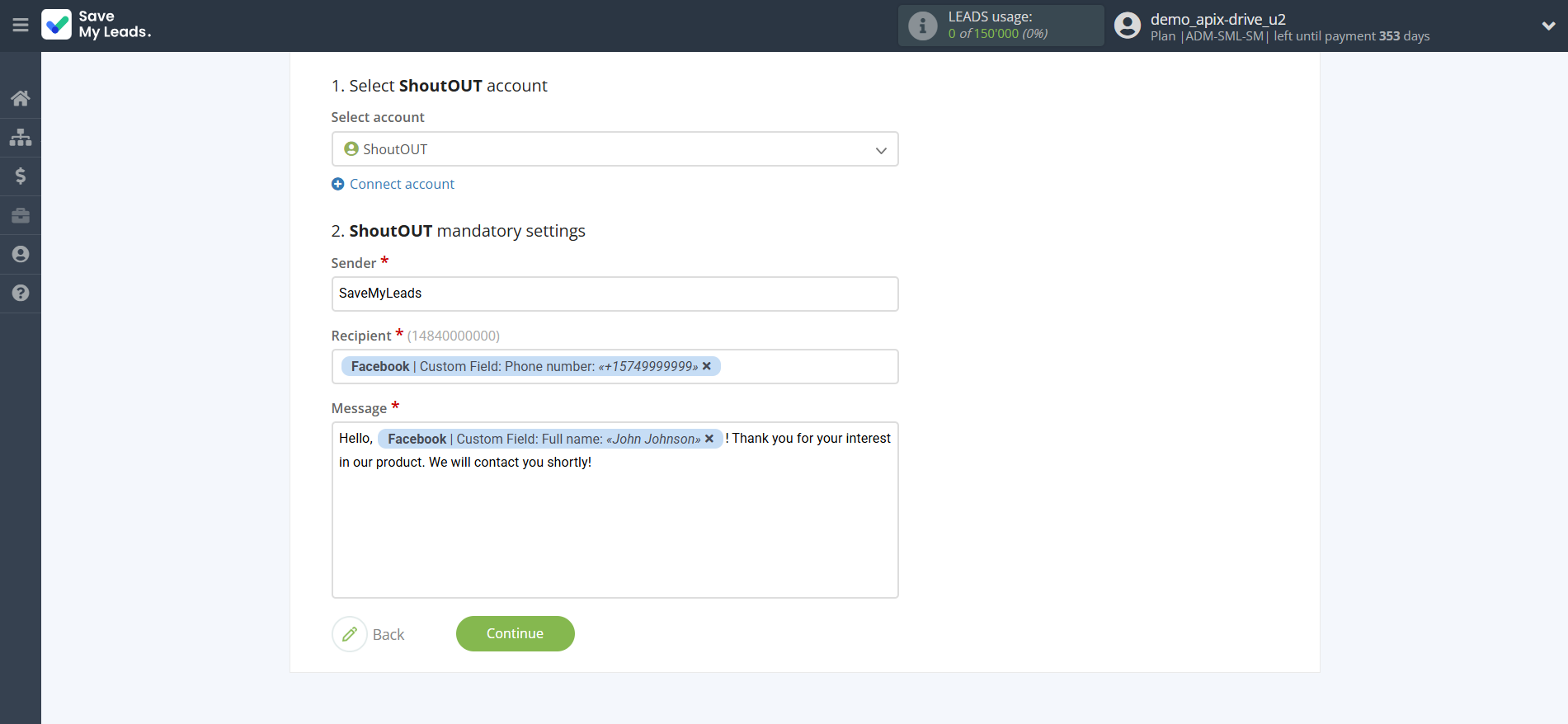 How to Connect Facebook with ShoutOUT | Assigning fields How to Connect Facebook with ShoutOUT | Assigning fields