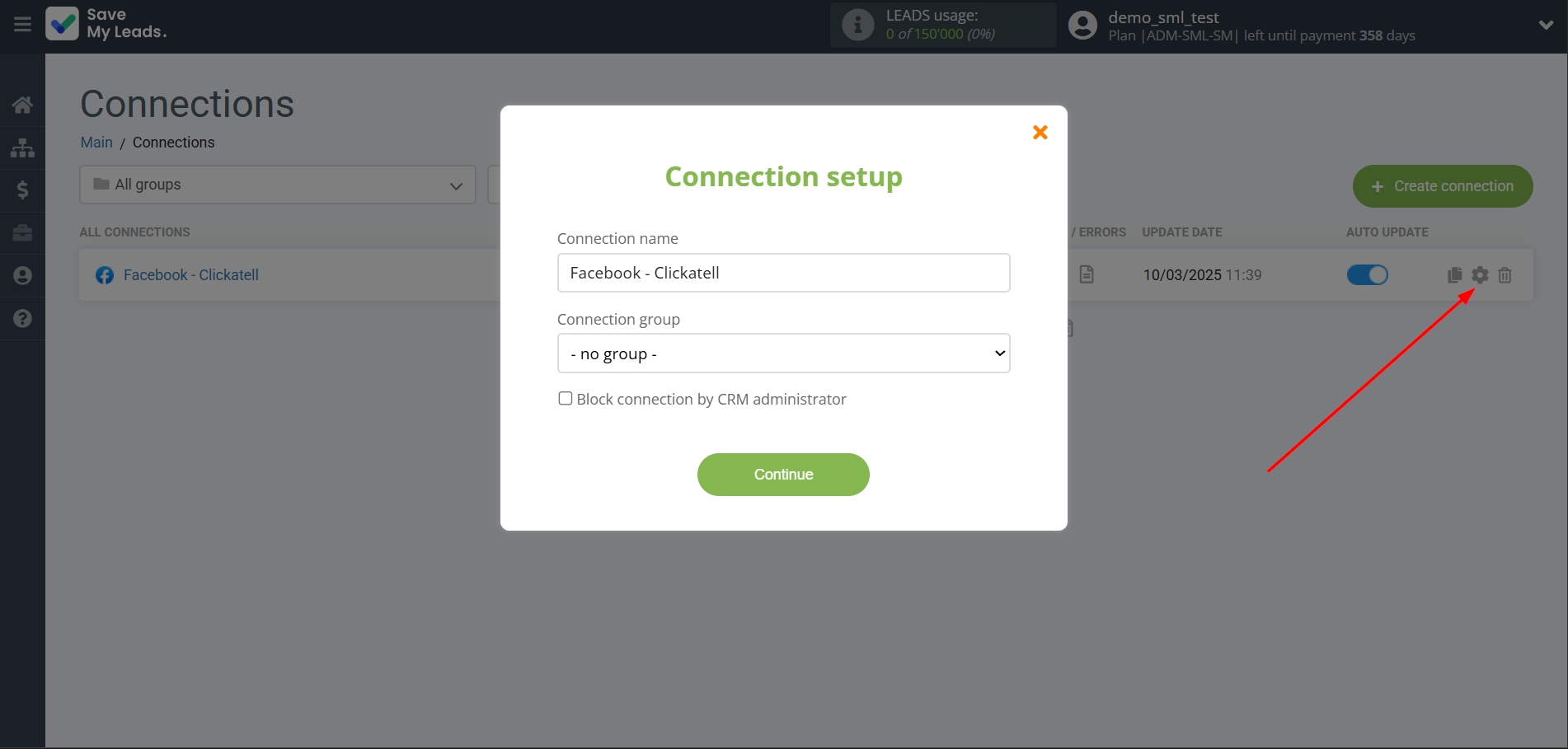How to Connect Facebook with Clickatell | Name and group connection