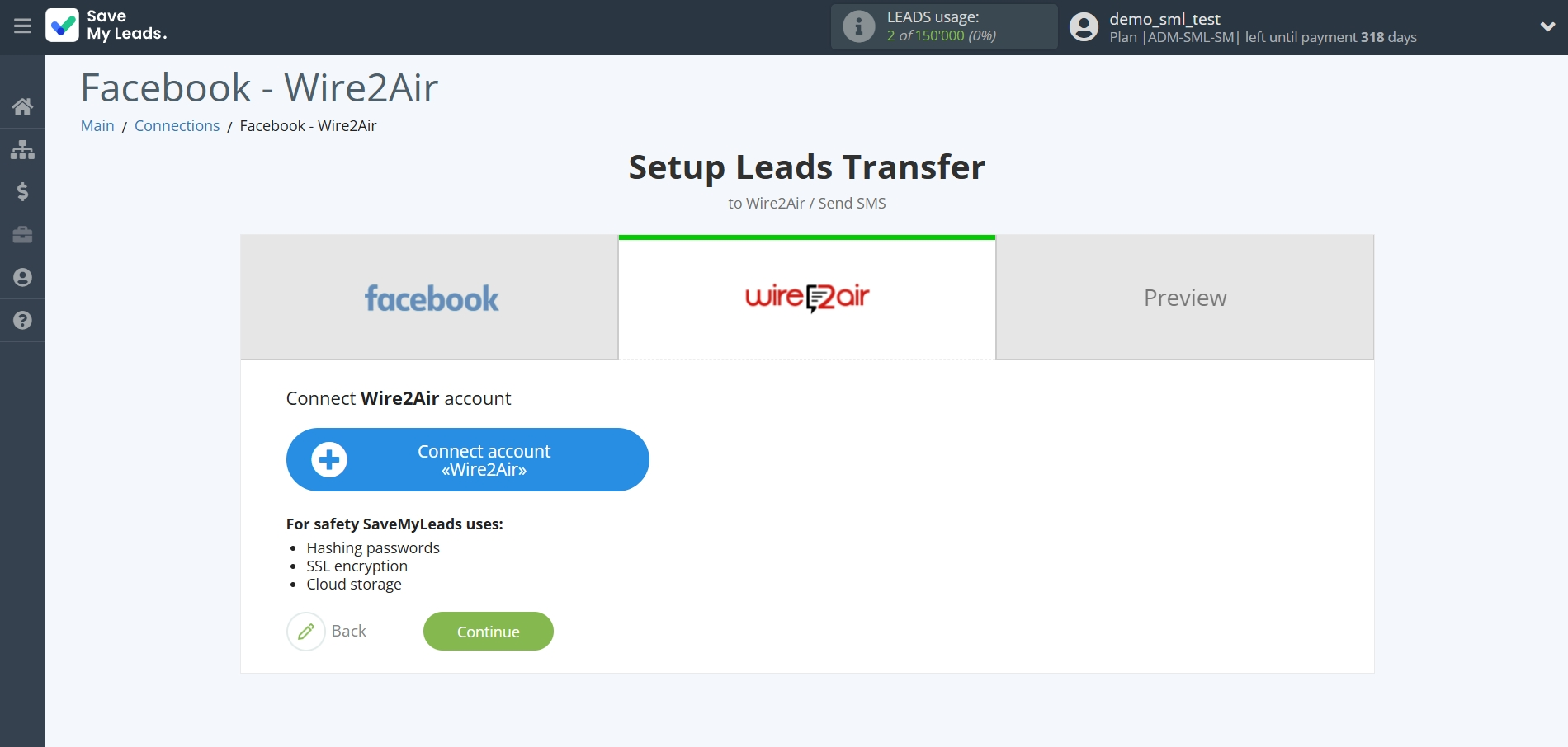 How to Connect Facebook with Wire2Air | Data Destination account connection How to Connect Facebook with Wire2Air | Data Destination account connection