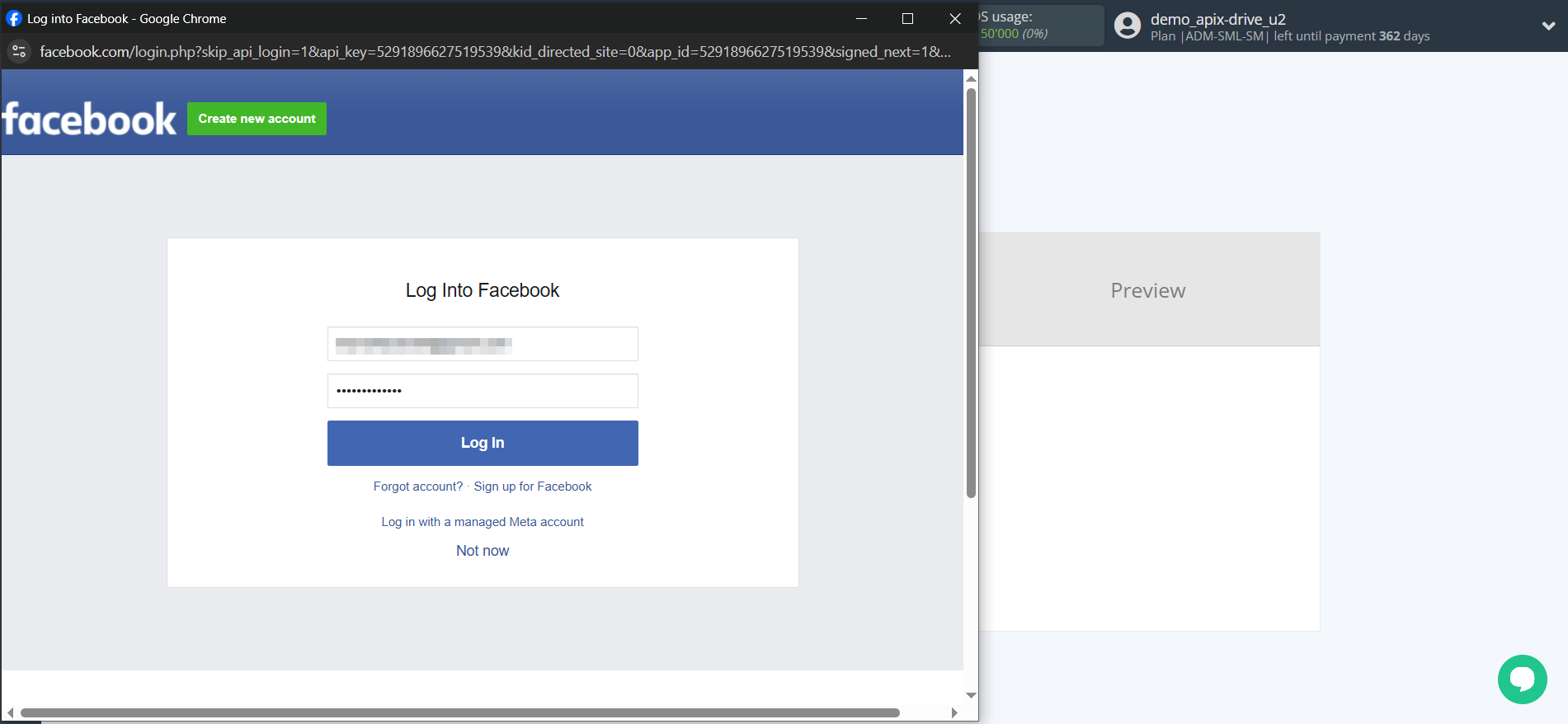 How to Connect Facebook with Afilnet | Data Source account connection
