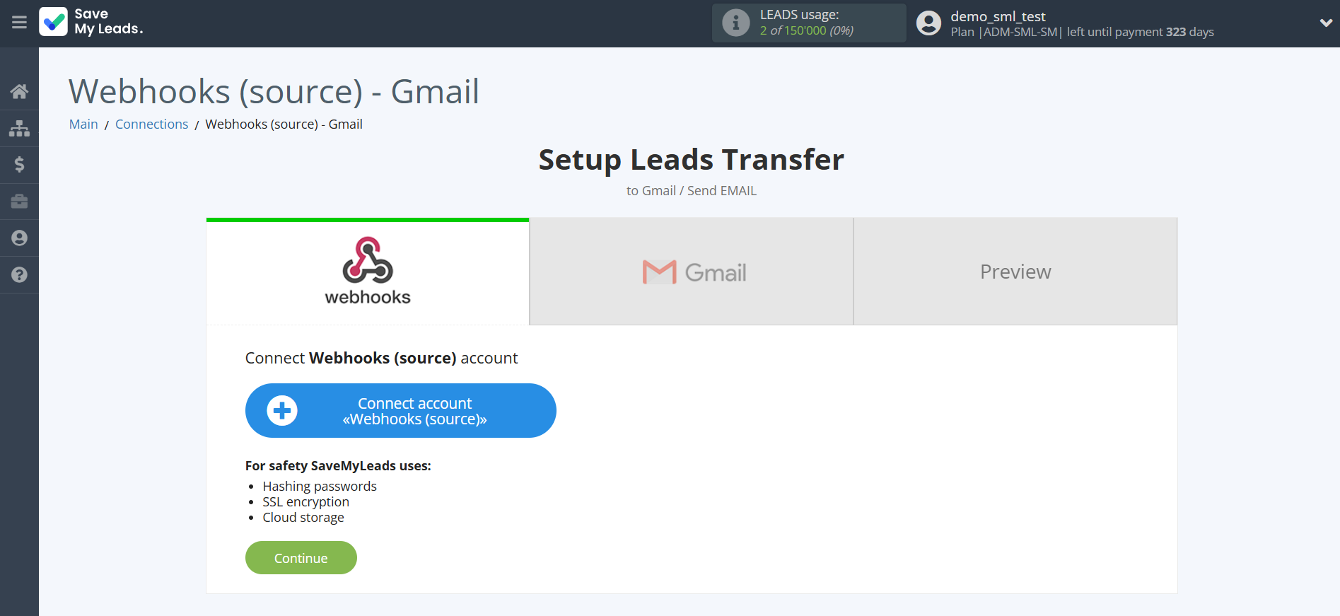 How to Connect Webhooks with Gmail | Data Source account connection How to Connect Webhooks with Gmail | Data Source account connection