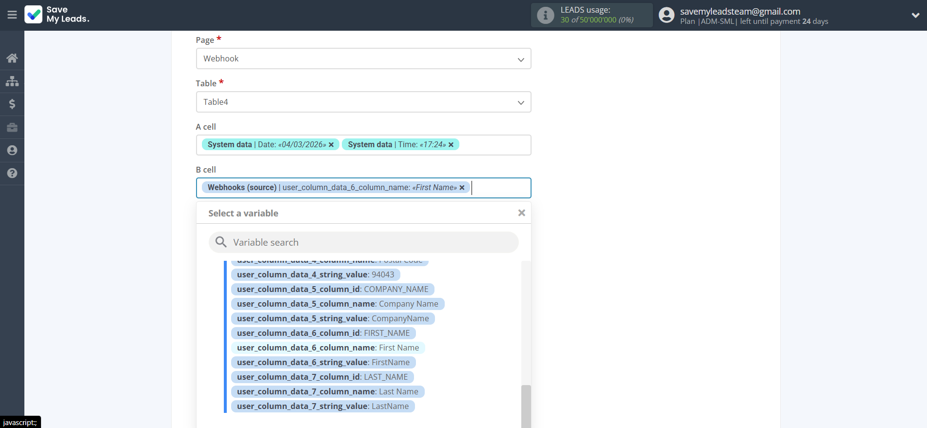 How to Connect Webhooks with Rows Add Row | Assigning fields How to Connect Webhooks with Rows Add Row | Assigning fields
