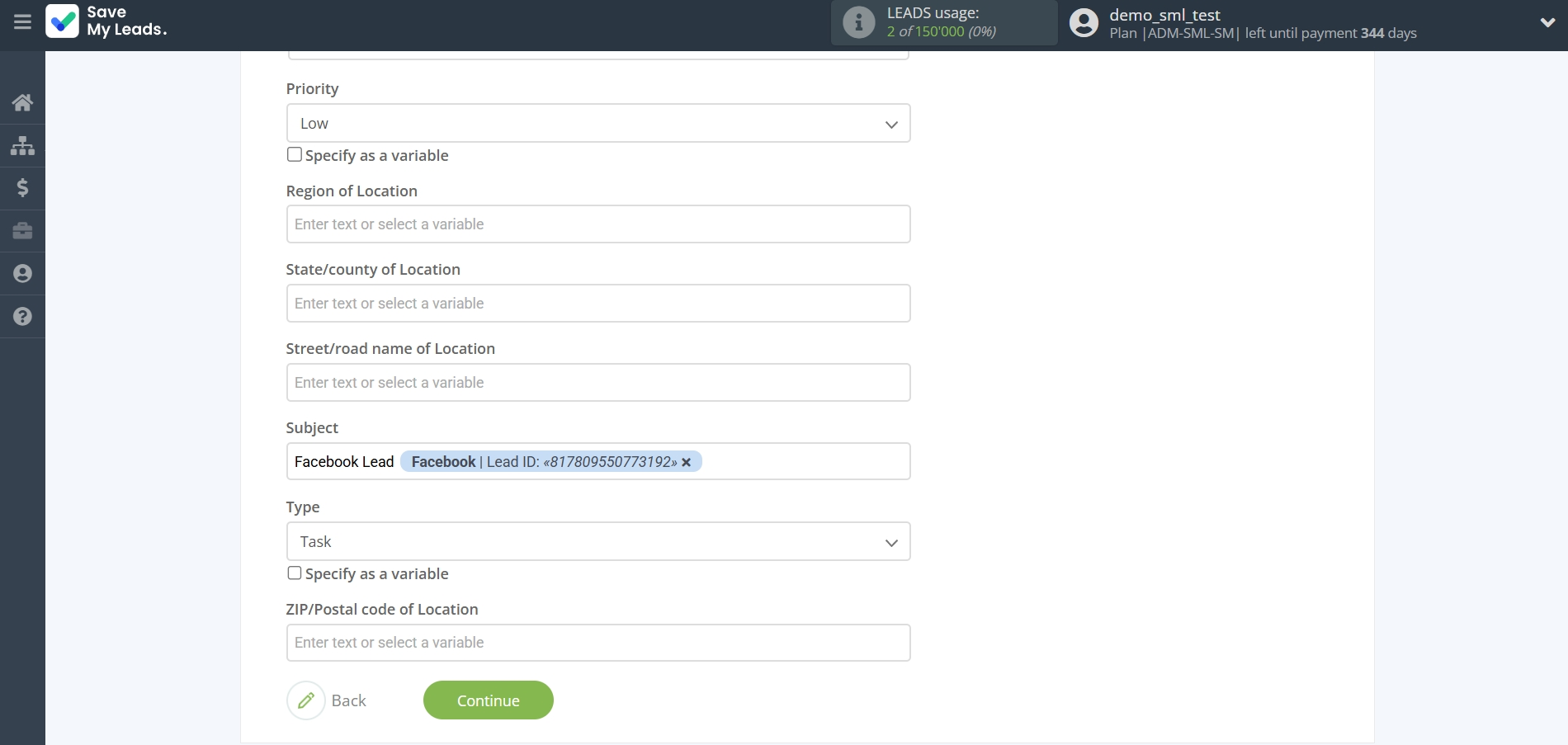 How to Connect Facebook  with Pipedrive Create Task | Assigning fields How to Connect Facebook  with Pipedrive Create Task | Assigning fields