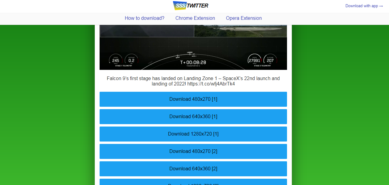 How to download Twitter videos | Choose the quality
