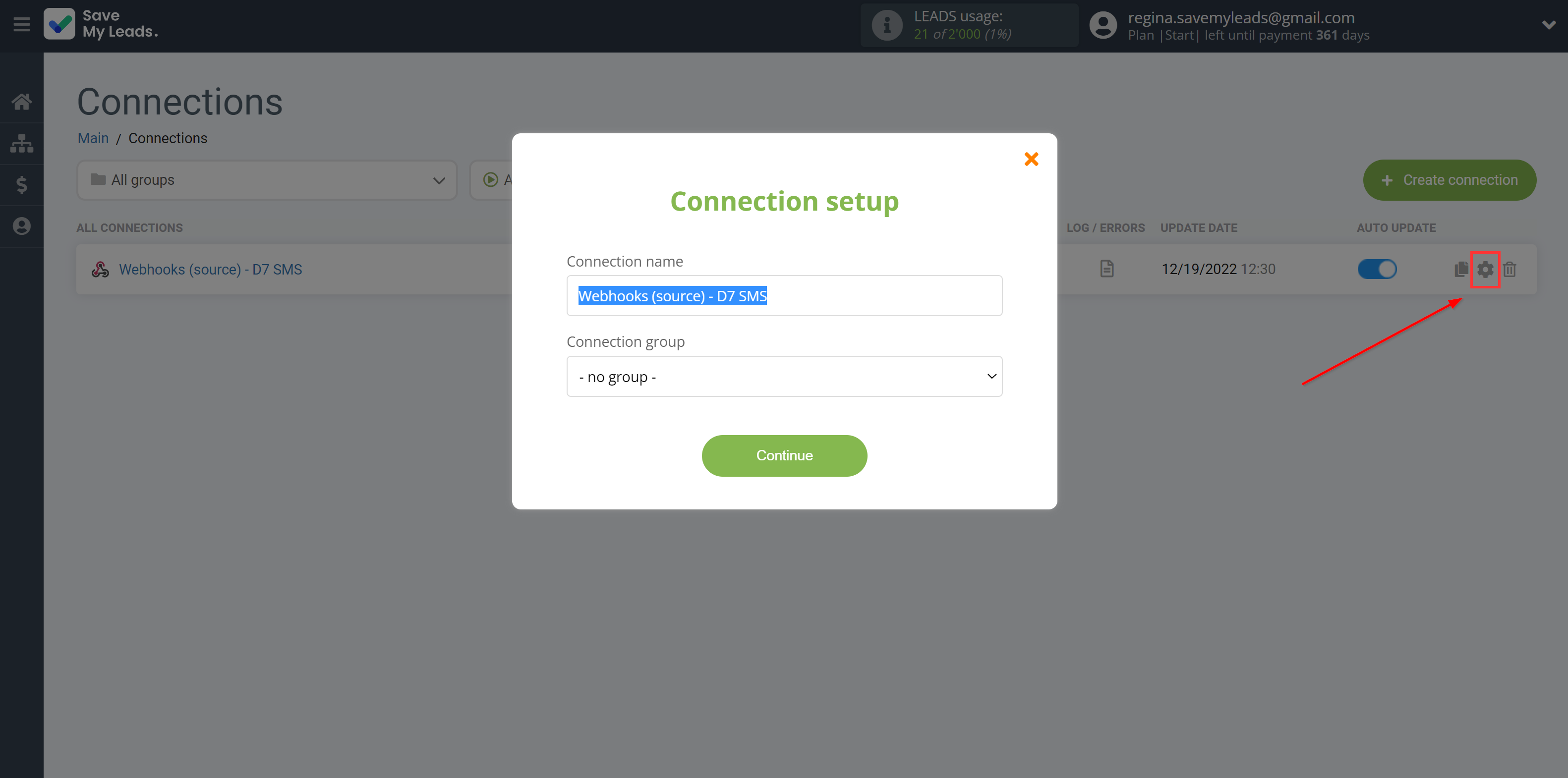 How to Connect Webhooks with D7 SMS | Name and group connection