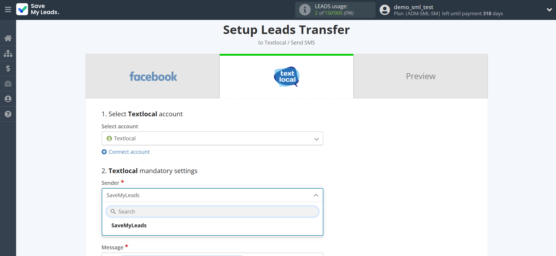 How to Connect Facebook with Textlocal | Assigning fields How to Connect Facebook with Textlocal | Assigning fields