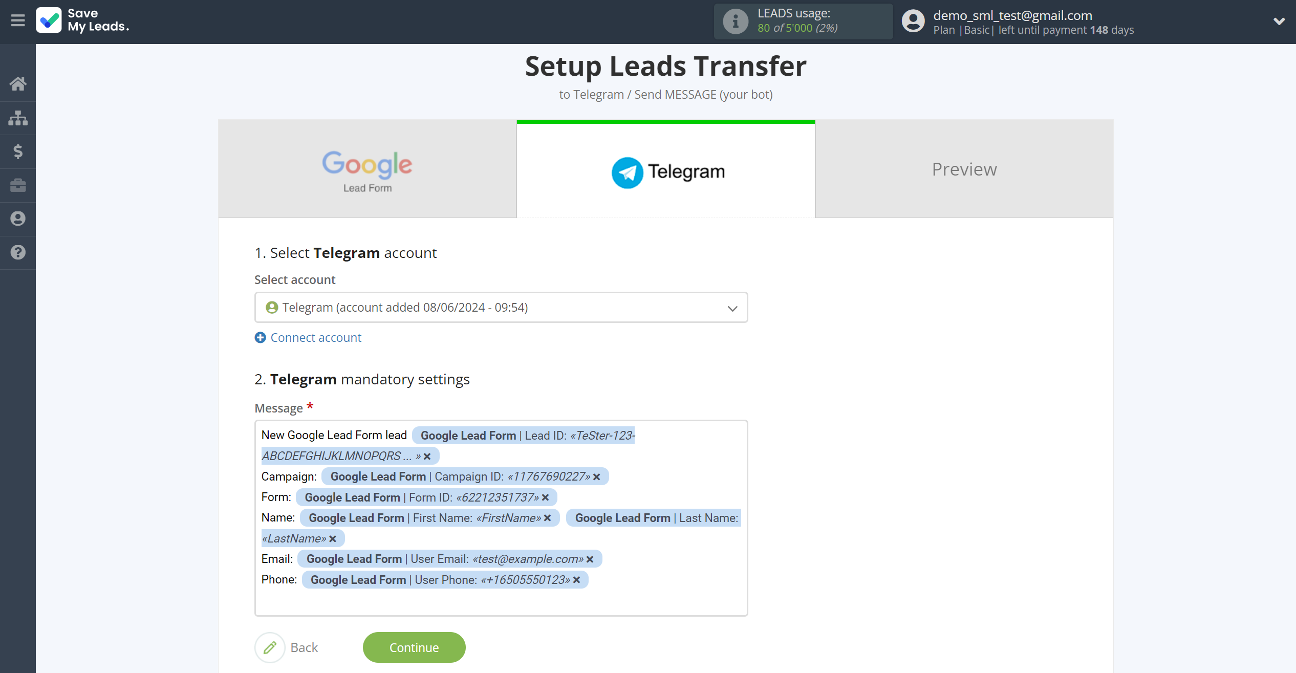 How to Connect Google Lead Form with Telegram (your bot) | Assigning fields