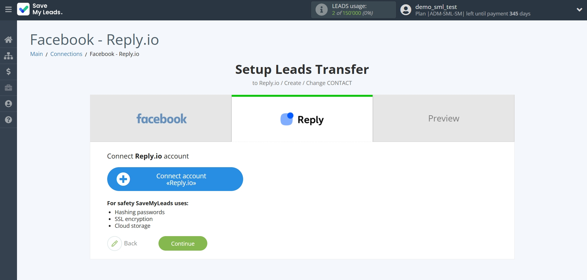 How to Connect Facebook with Reply.io | Data Destination account connection How to Connect Facebook with Reply.io | Data Destination account connection