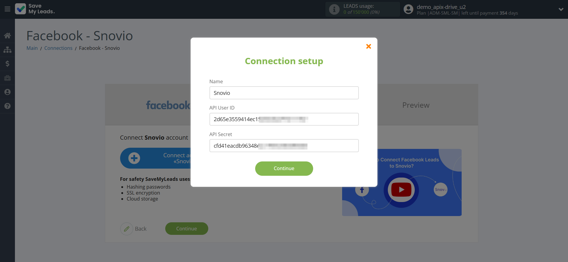 How to Connect Facebook with Snovio Add Contacts | Data Destination account connection How to Connect Facebook with Snovio Add Contacts | Data Destination account connection