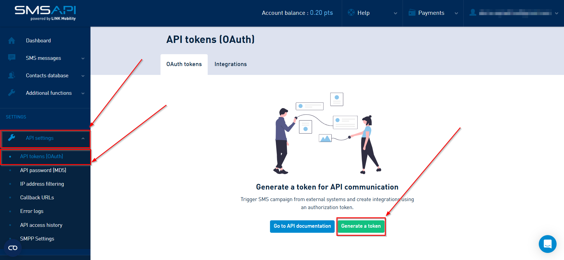 How to Connect Facebook with SMSAPI | Data Destination account connection