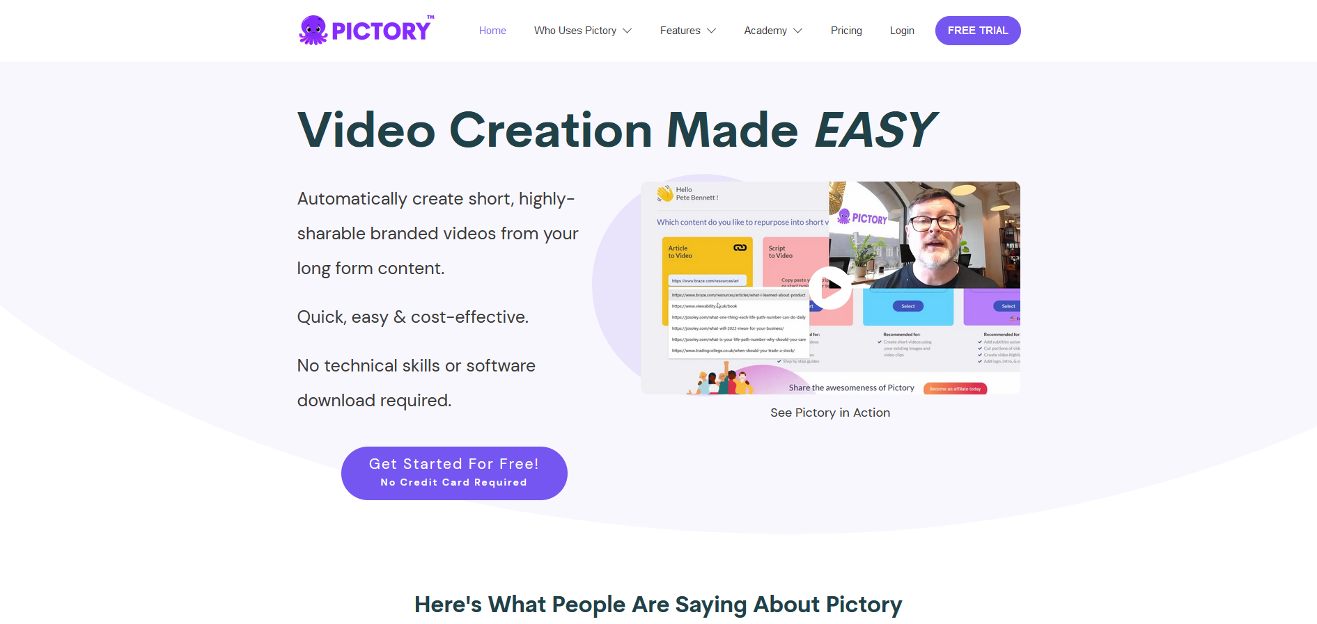 Best AI Video Creation Tools | Pictory