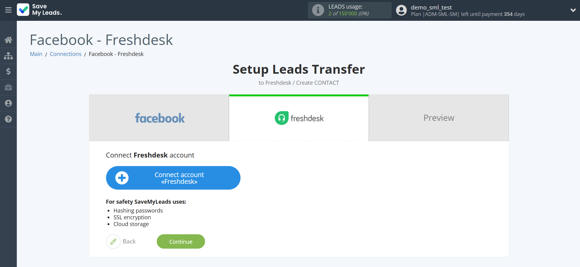 How to Connect Facebook with Freshdesk Create Contacts | Data Destination account connection How to Connect Facebook with Freshdesk Create Contacts | Data Destination account connection