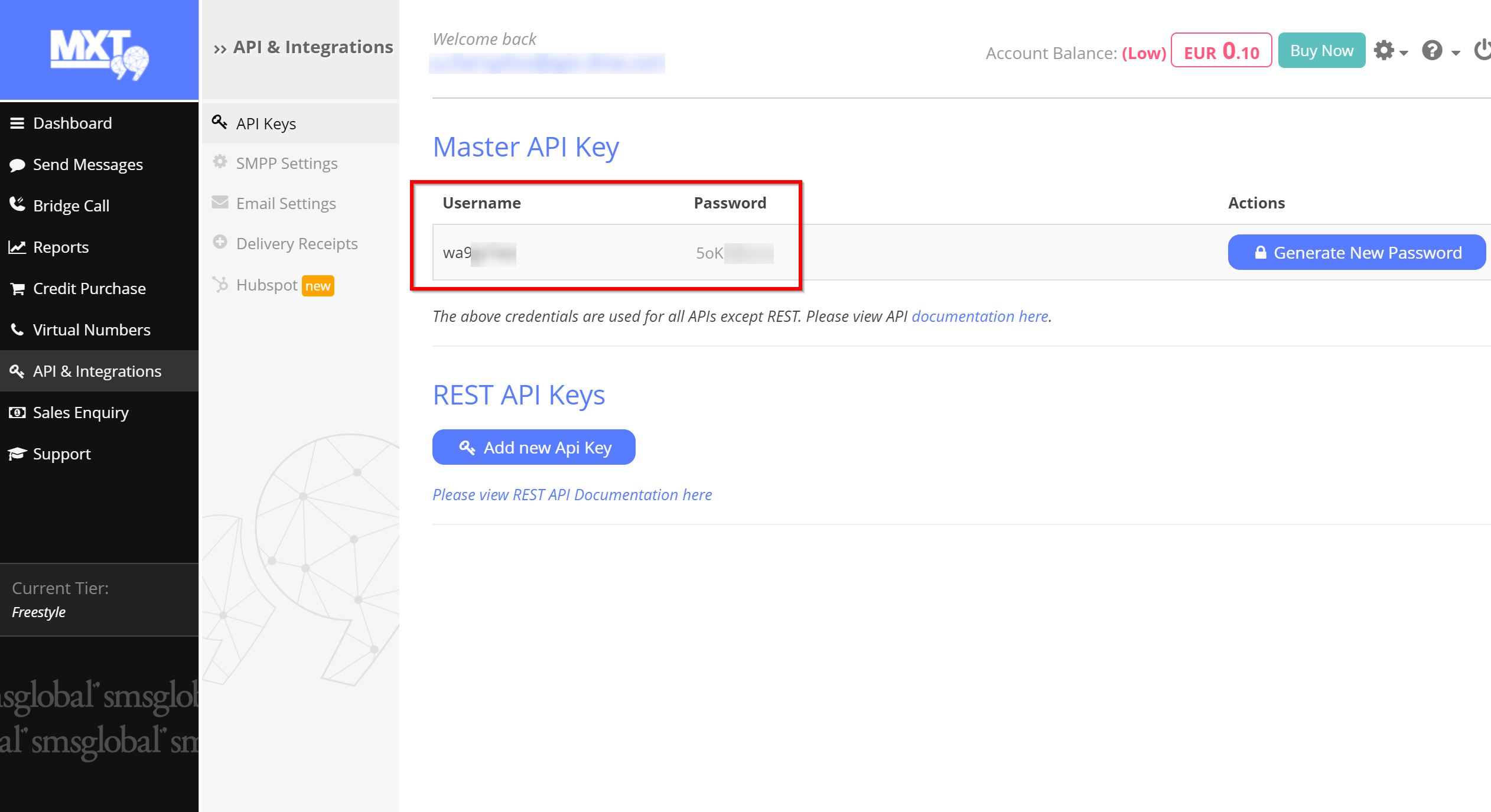 How to Connect Webhooks with SMSGlobal | Data Destination account connection