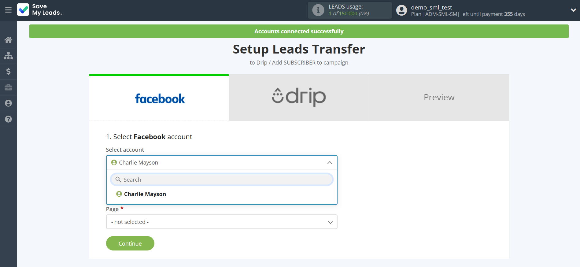 How to Connect Facebook with Drip Add Subscribers to campaign | Data Source account selection How to Connect Facebook with Drip Add Subscribers to campaign | Data Source account selection
