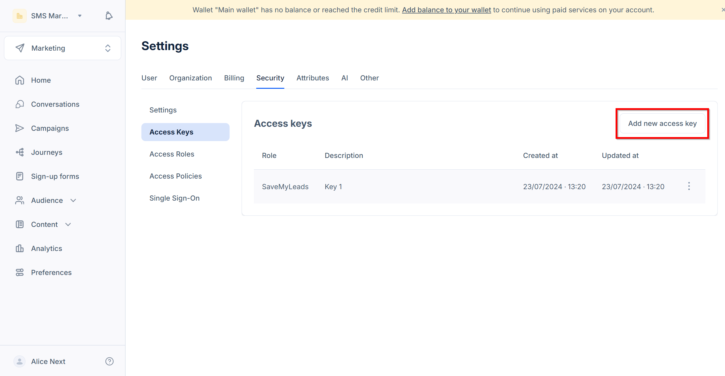 How to Connect TikTok with MessageBird | Data Destination account connection