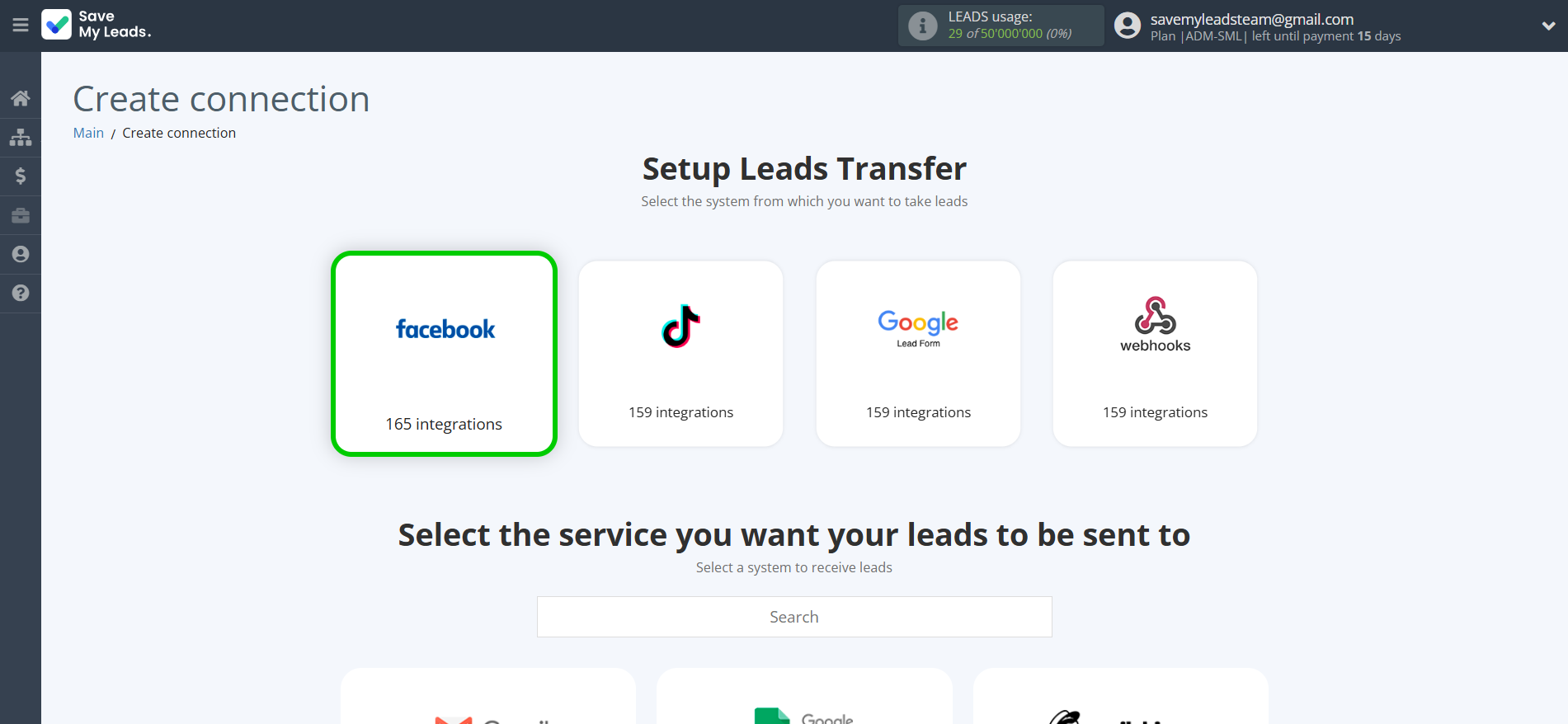 How to Connect Facebook with TidyCal Create Contacts | Data Source system selection How to Connect Facebook with TidyCal Create Contacts | Data Source system selection