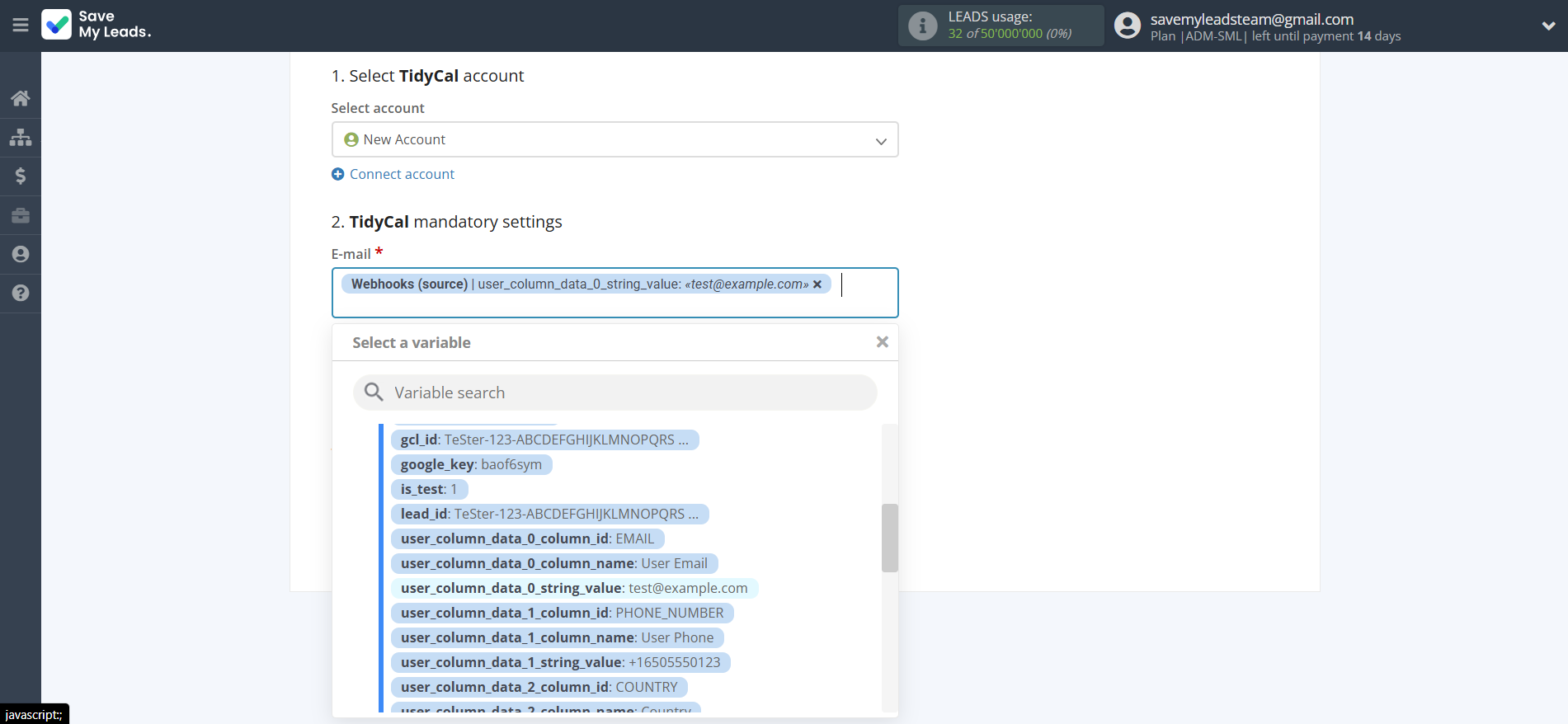 How to Connect Webhooks with TidyCal Create Contacts | Assigning fields How to Connect Webhooks with TidyCal Create Contacts | Assigning fields