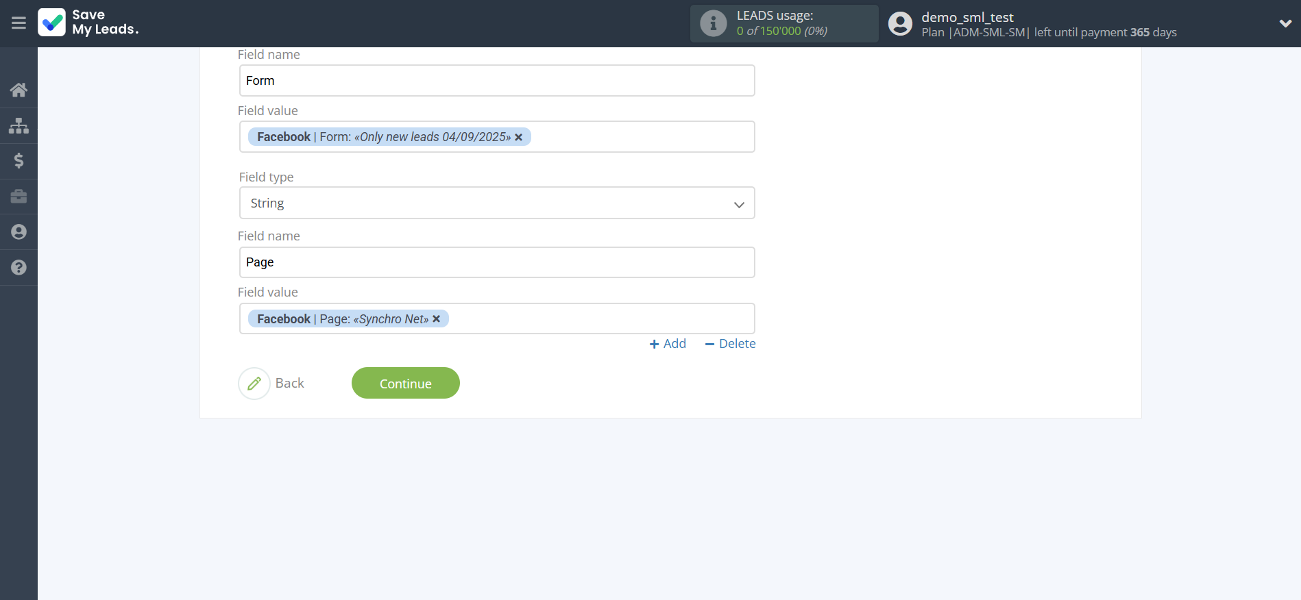 How to Connect Facebook with Amazon DynamoDB | Assigning fields