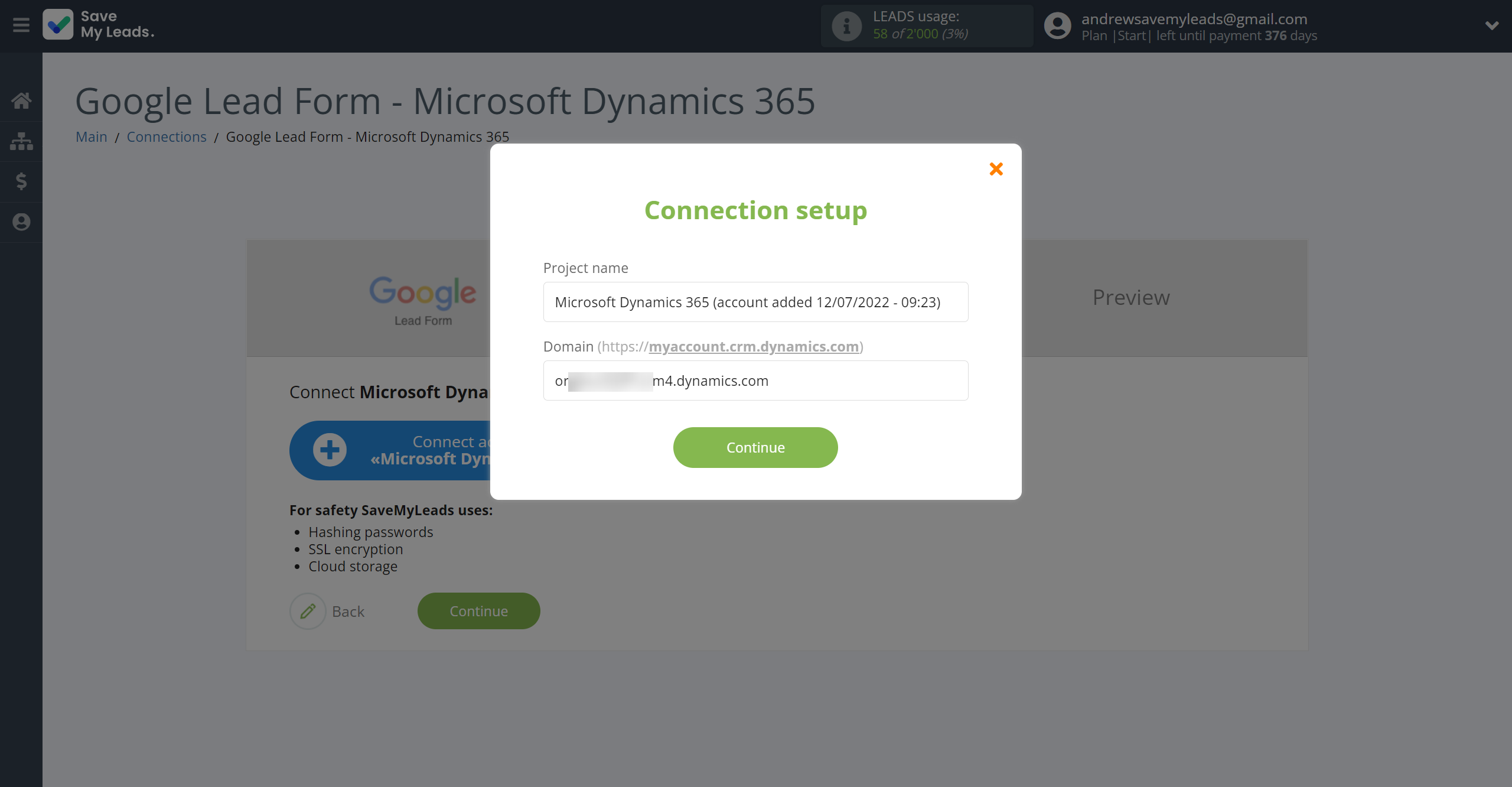 How to Connect Google Lead Form with Microsoft Dynamics 365 Create Contacts | Data Destination account connection