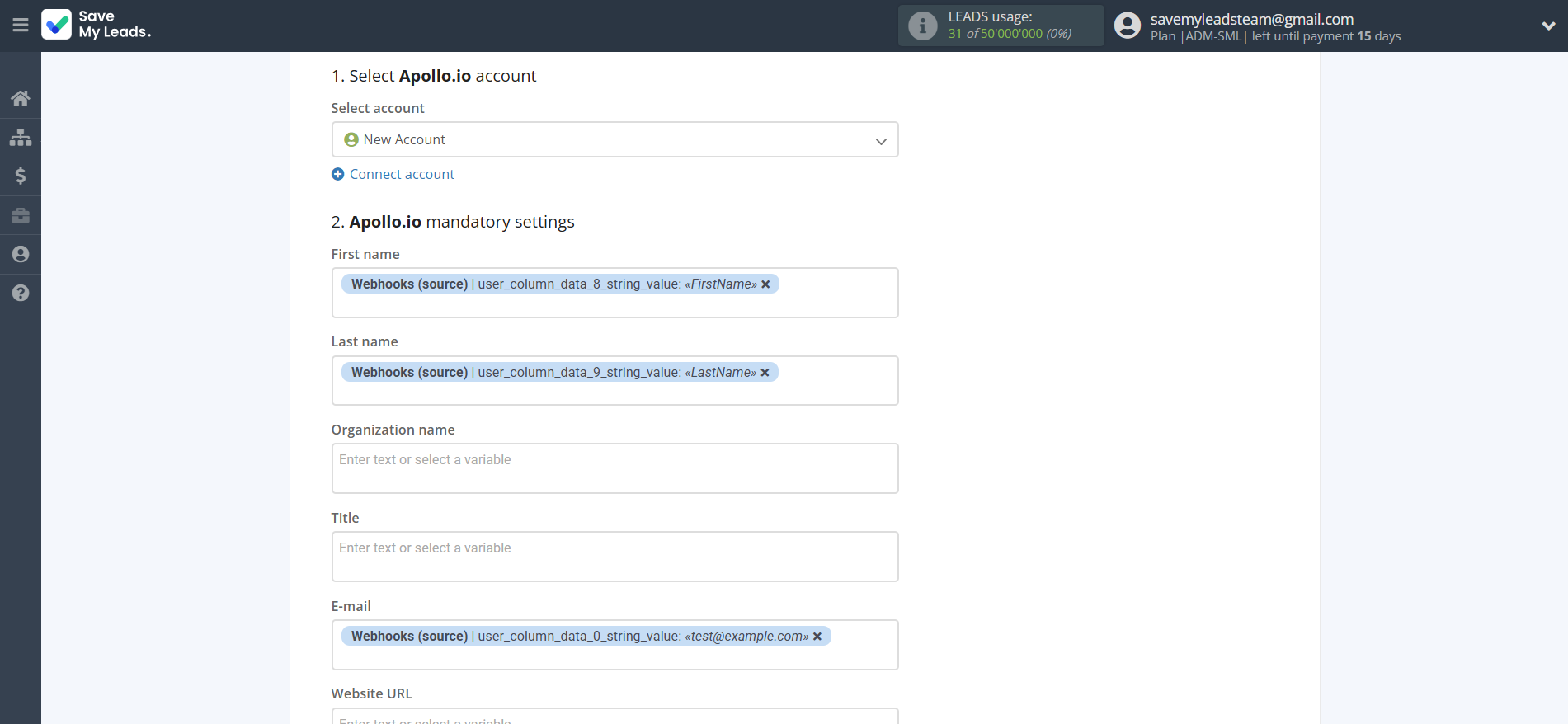 How to Connect Webhooks with Apollo.io Create Contacts | Assigning fields How to Connect Webhooks with Apollo.io Create Contacts | Assigning fields