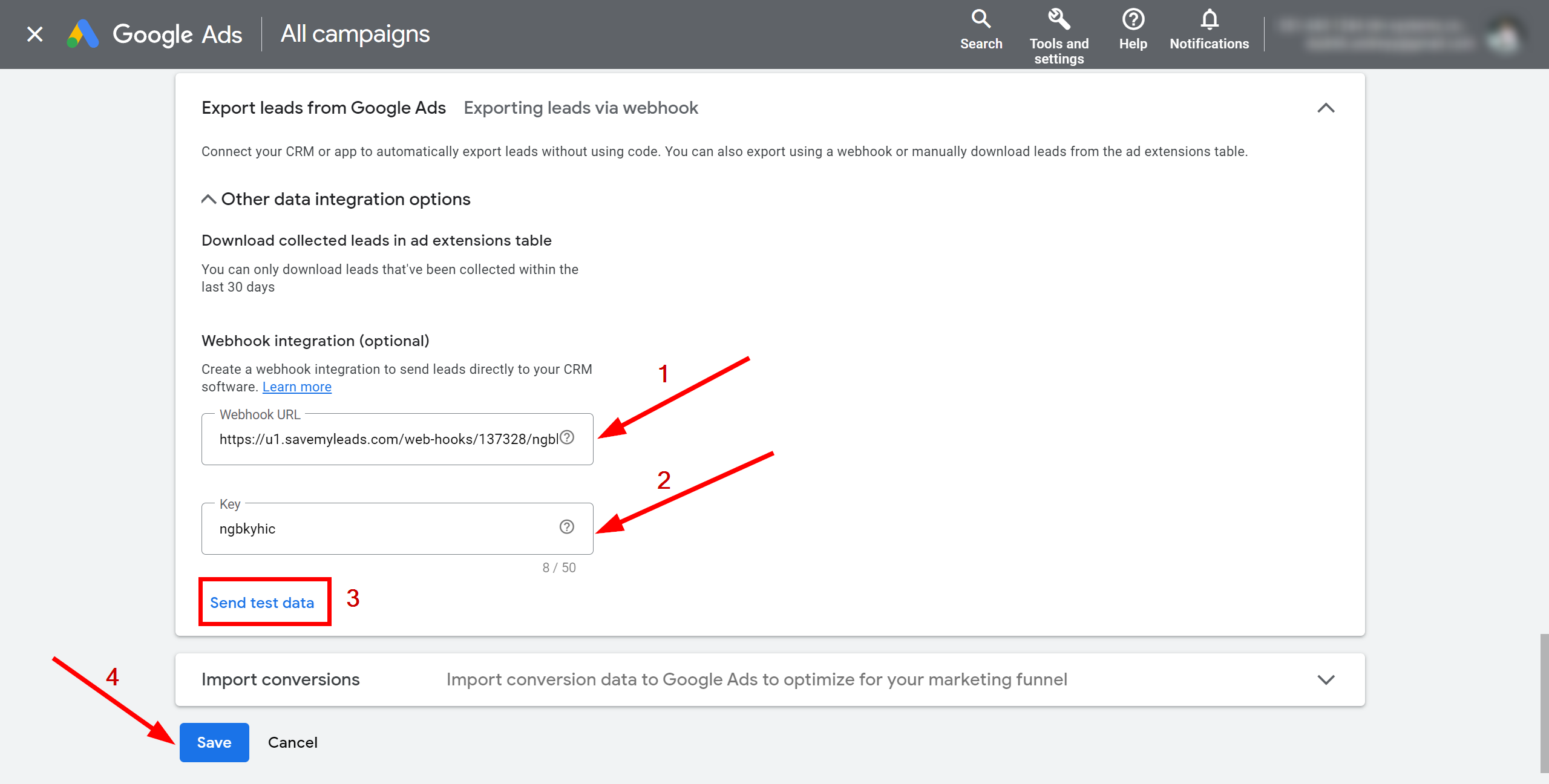 How to Connect Google Lead Form with KeyCRM Create Lead | Data Source account connection