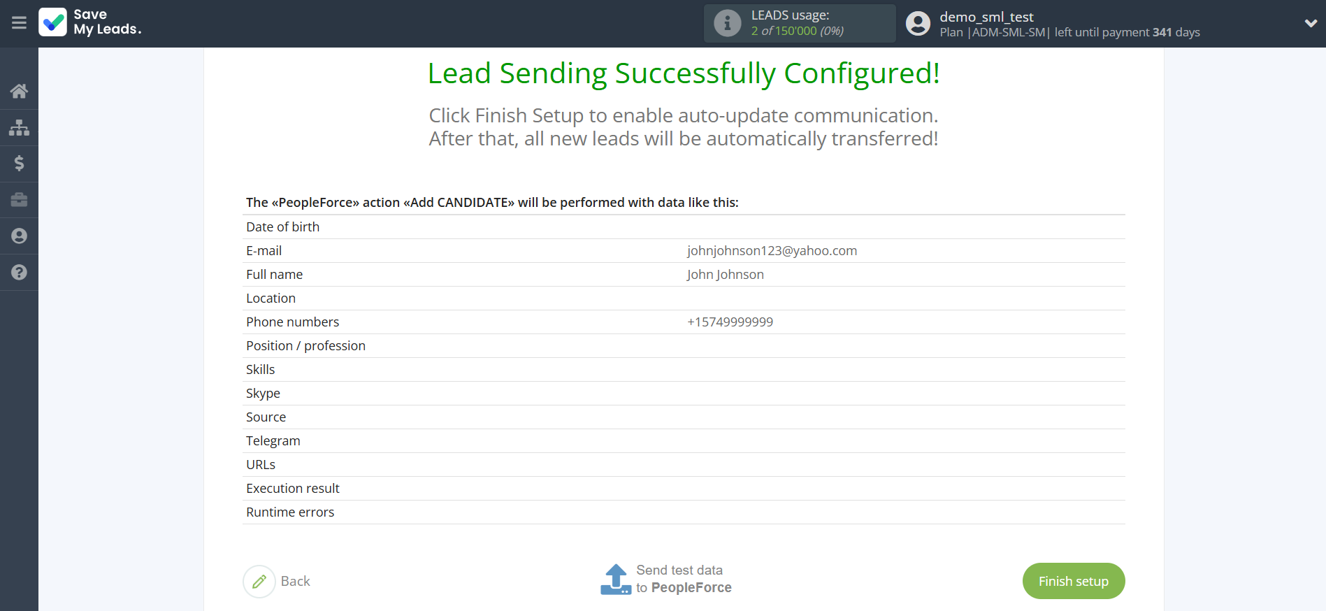 How to Connect Facebook with PeopleForce Add Candidate | Test data How to Connect Facebook with PeopleForce Add Candidate | Test data