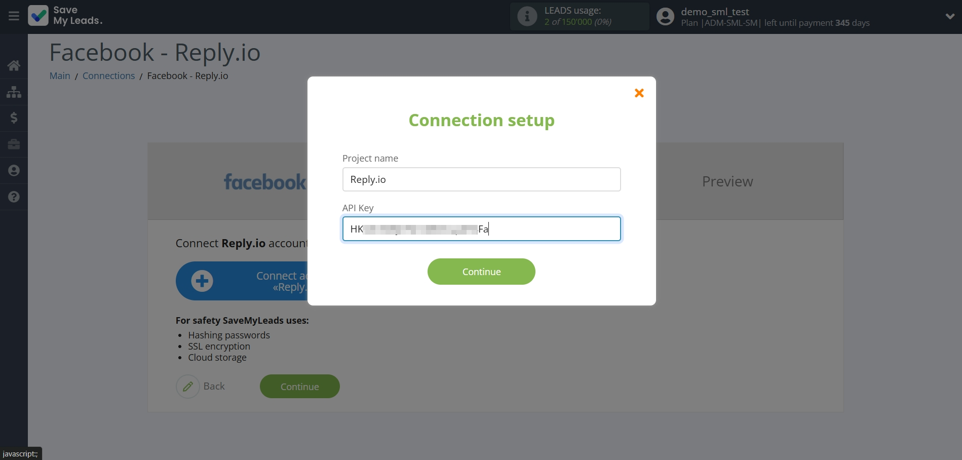 How to Connect Facebook with Reply.io | Data Destination account connection How to Connect Facebook with Reply.io | Data Destination account connection