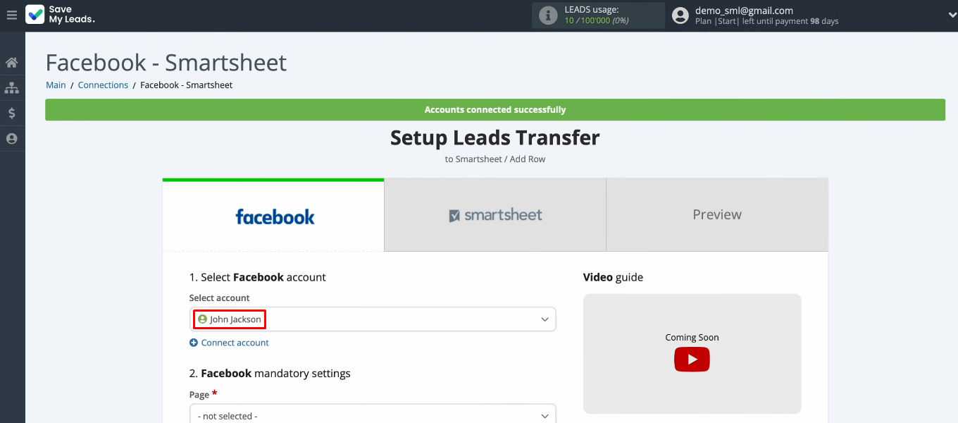 Smartsheet And Facebook Integration | Automate Adding New Rows