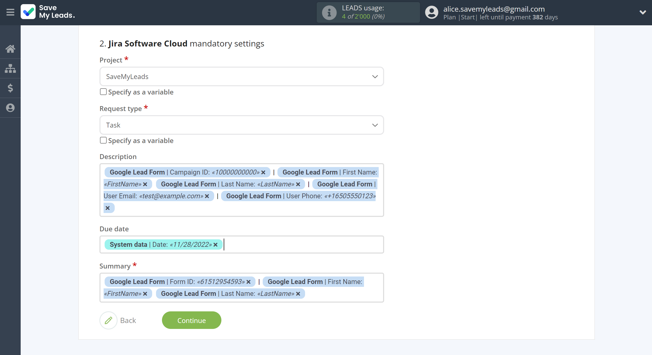 How to Connect Google Lead Form with Jira Software Cloud | Assigning fields