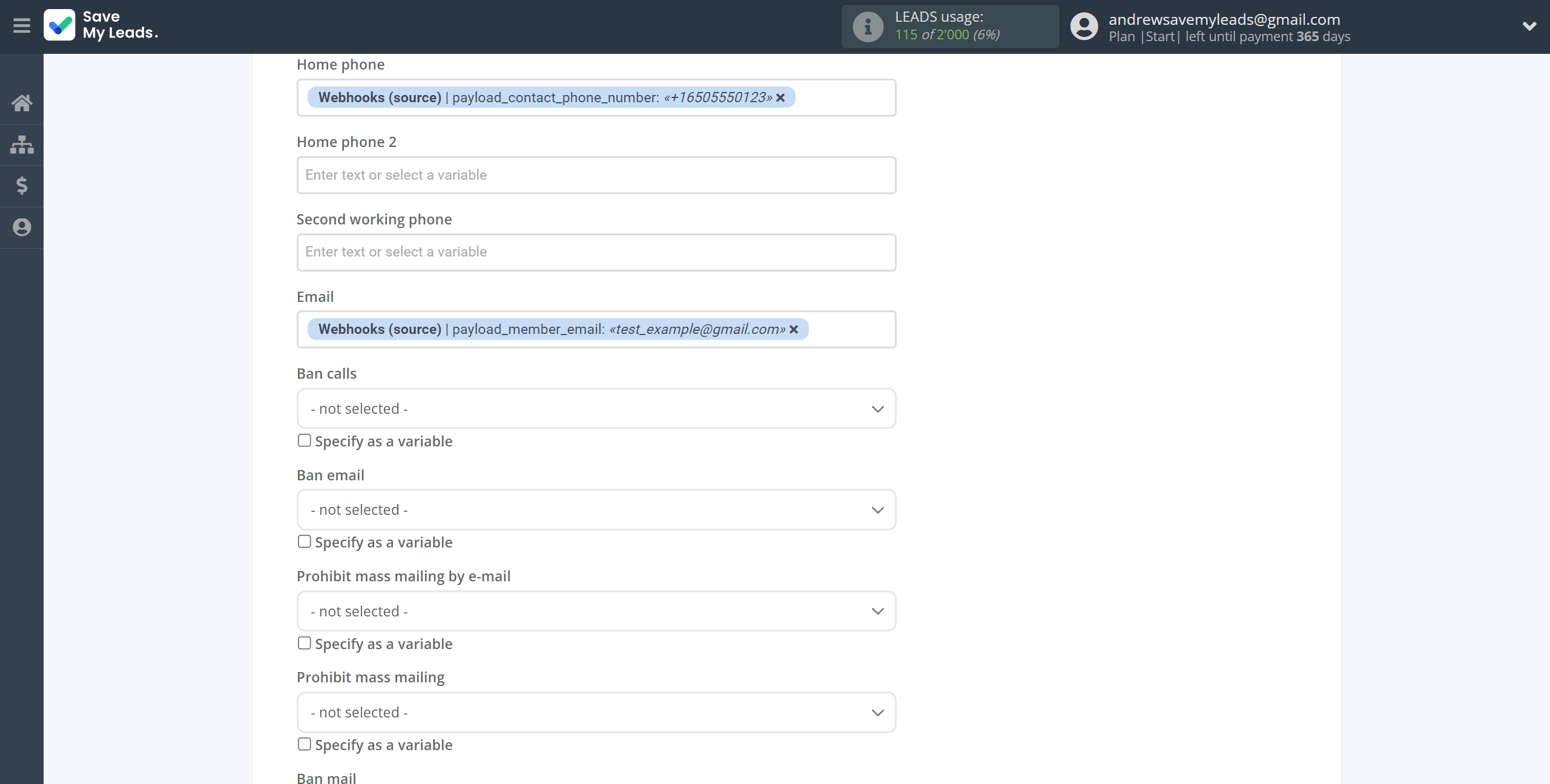 How to Connect Webhooks with Microsoft Dynamics 365 Create Contacts | Assigning fields