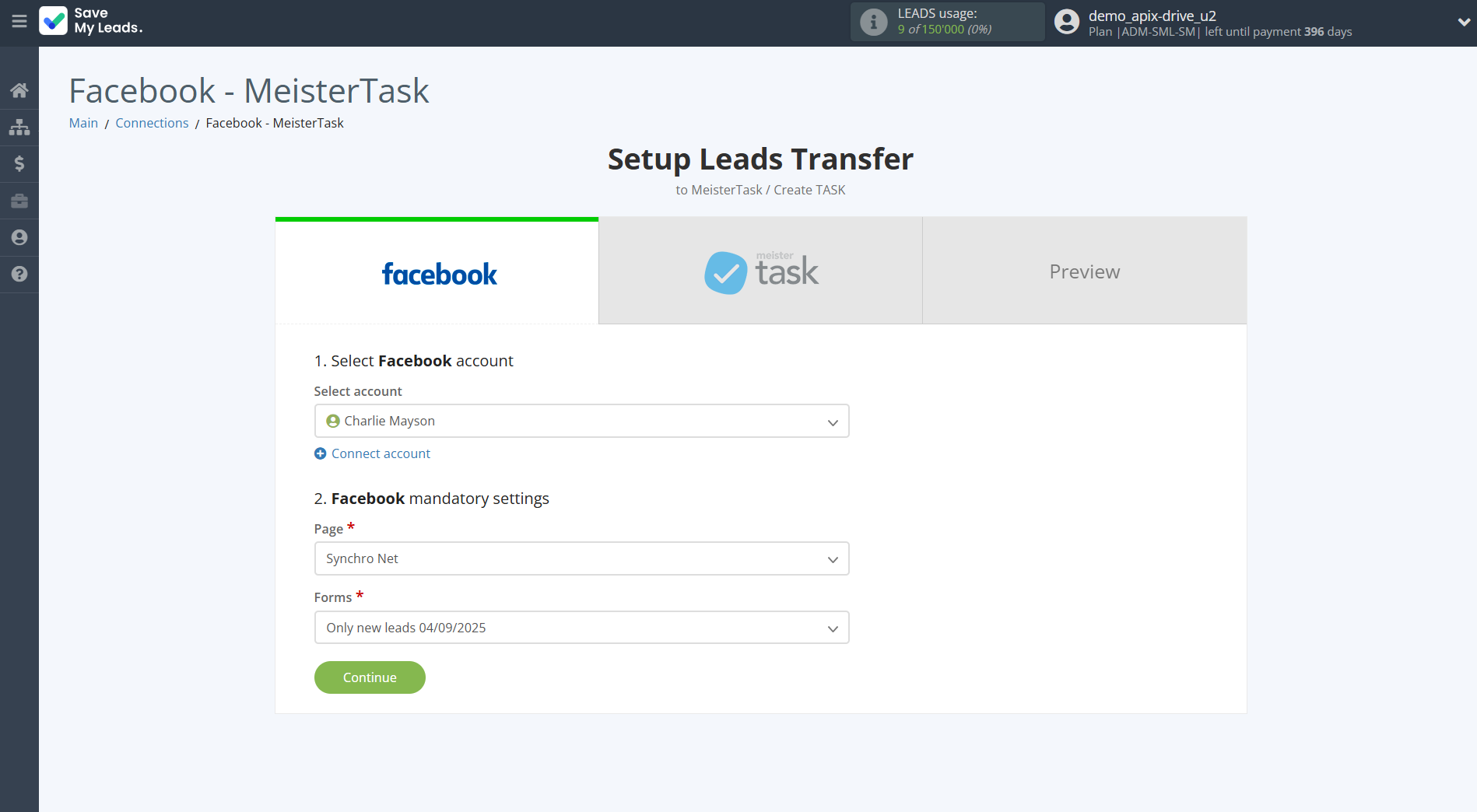 How to Connect Facebook with MeisterTask | Data Source account connection How to Connect Facebook with MeisterTask | Data Source account connection