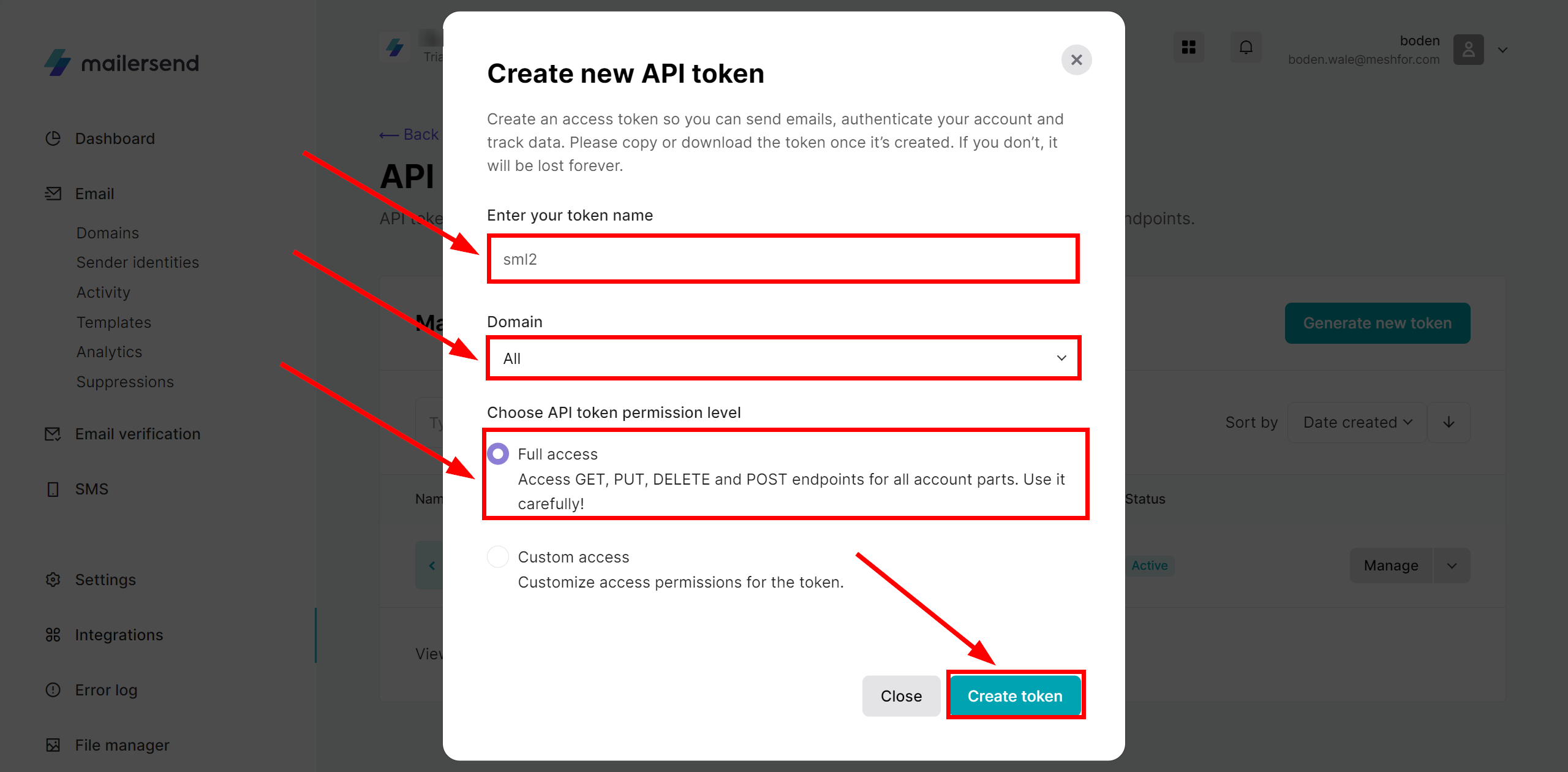 How to Connect TikTok with MailerSend | Data Destination account connection