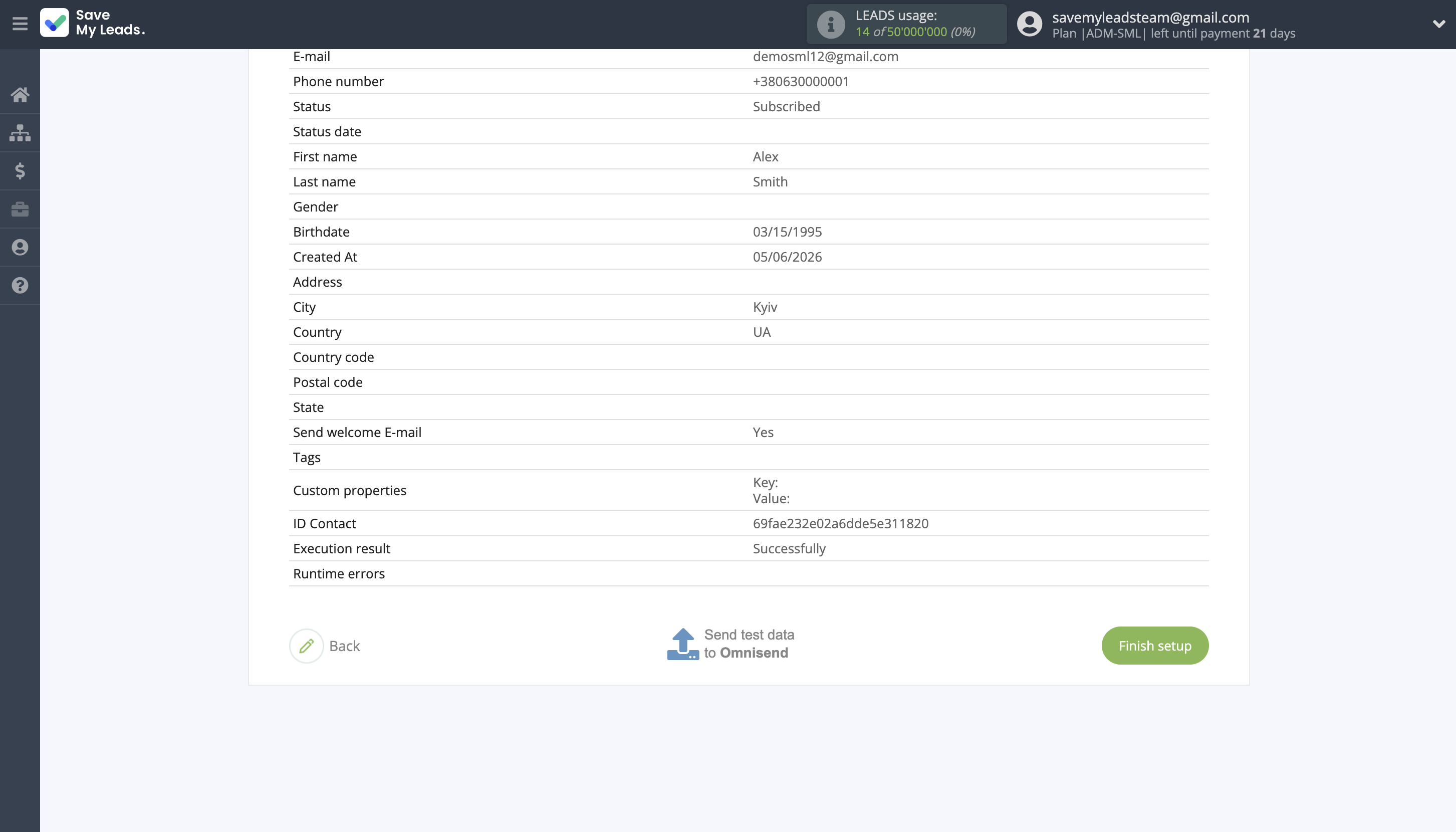 How to Connect Facebook with Omnisend Create Contact | Test data How to Connect Facebook with Omnisend Create Contact | Test data