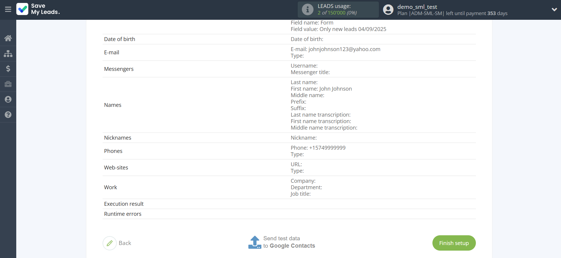 How to Connect Facebook with Google Contacts | Test data How to Connect Facebook with Google Contacts | Test data