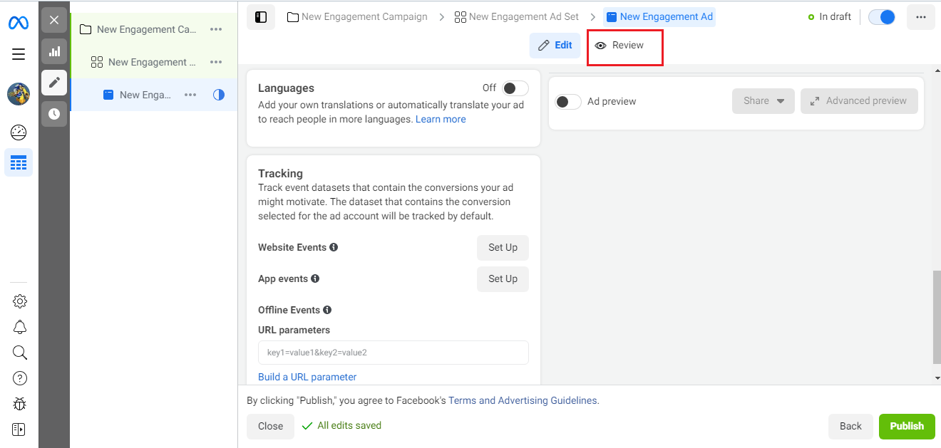 Set up an advertising campaign in Facebook Ads Manager | Review