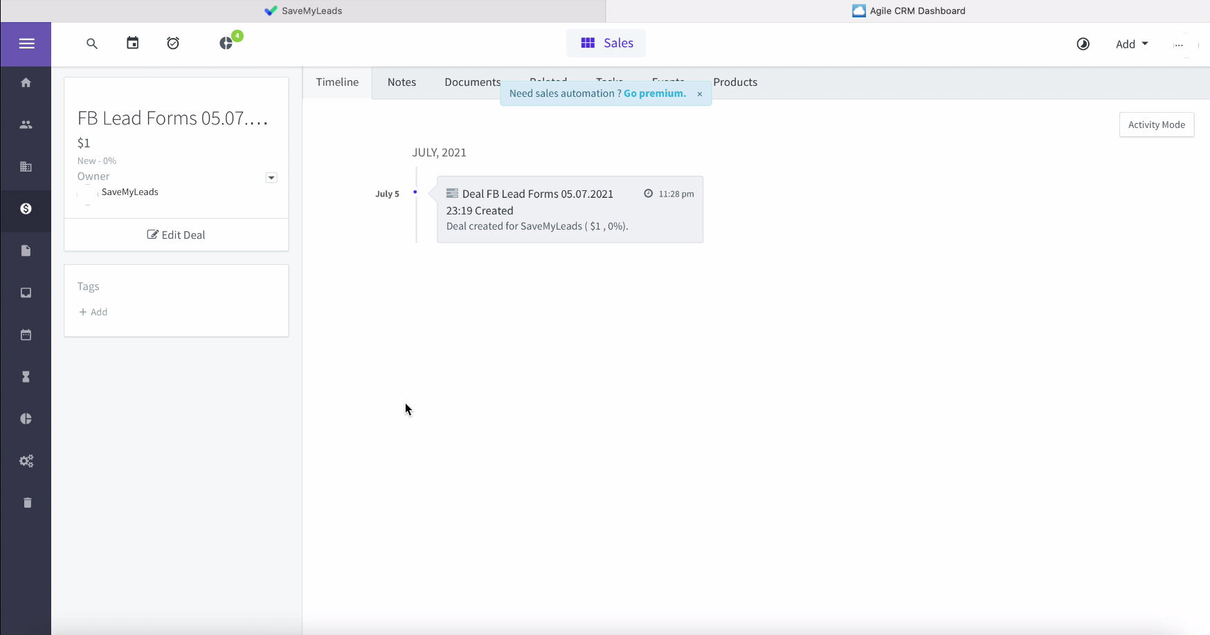 Facebook and AgileCRM integration | Test Data Results Facebook and AgileCRM integration | Test Data Results 