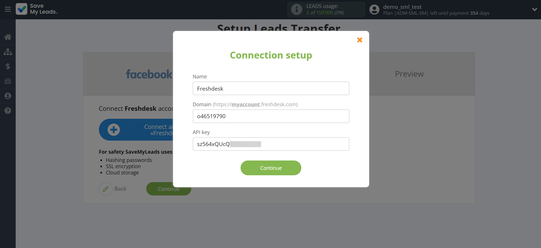 How to Connect Facebook with Freshdesk Create Contacts | Data Destination account connection How to Connect Facebook with Freshdesk Create Contacts | Data Destination account connection