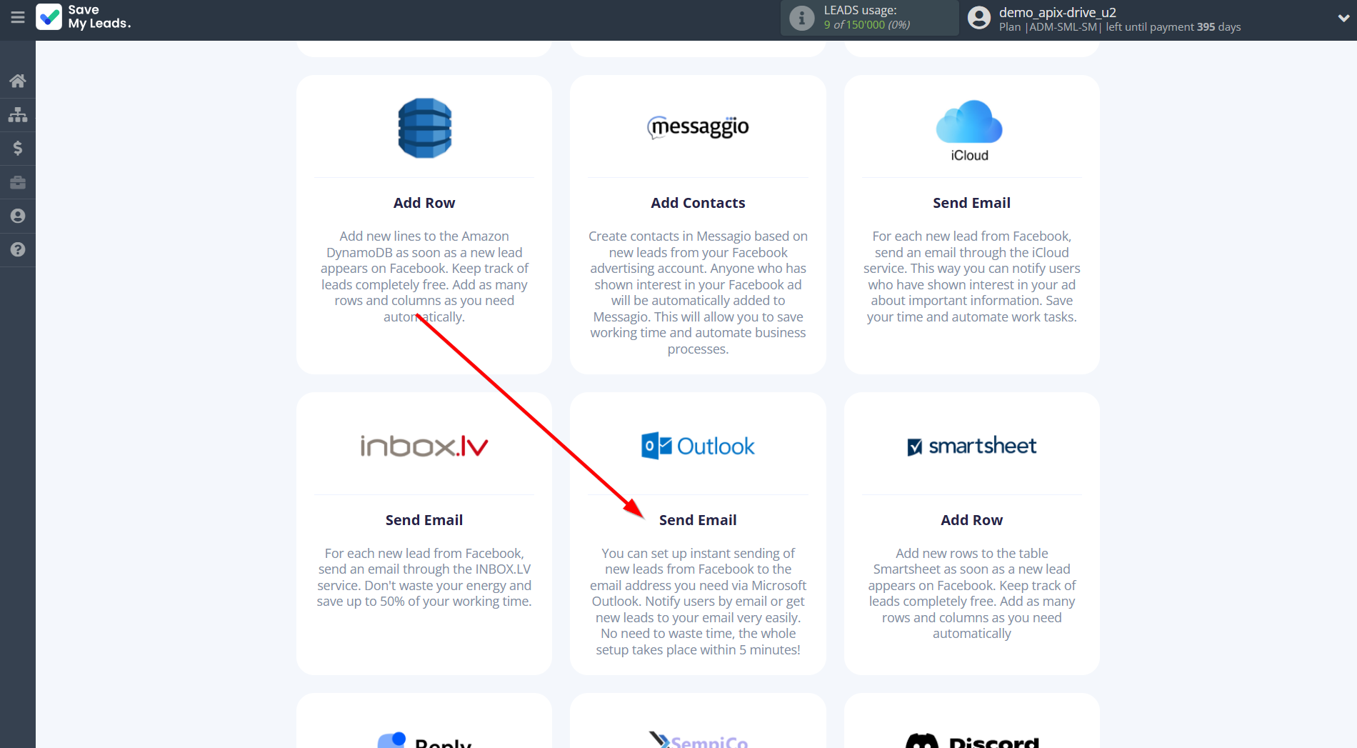 How to Connect Facebook with Microsoft Outlook | Data Destination system selection How to Connect Facebook with Microsoft Outlook | Data Destination system selection
