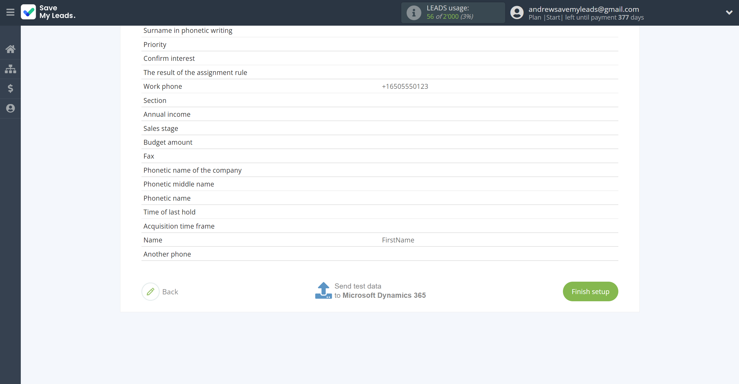 How to Connect Google Lead Form with Microsoft Dynamics 365 Create Lead | Test data