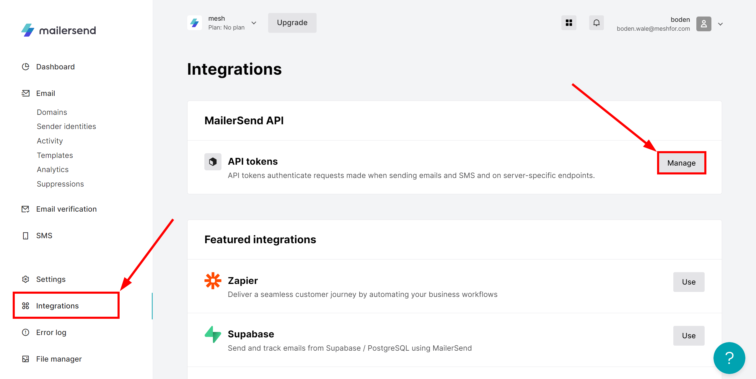 How to Connect Webhooks  with MailerSend | Data Destination account connection