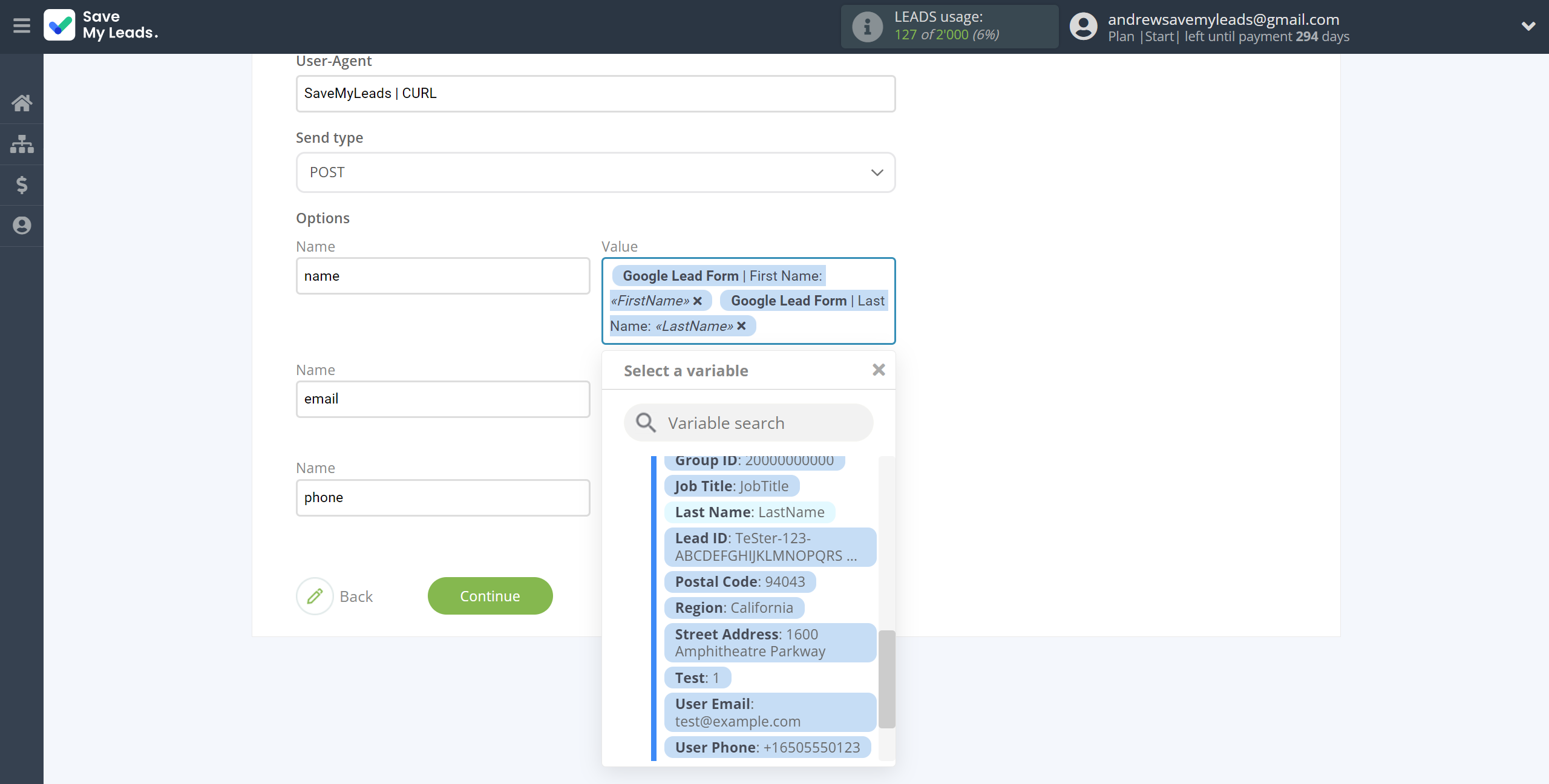 How to Connect Google Lead Form with Crove | Assigning fields